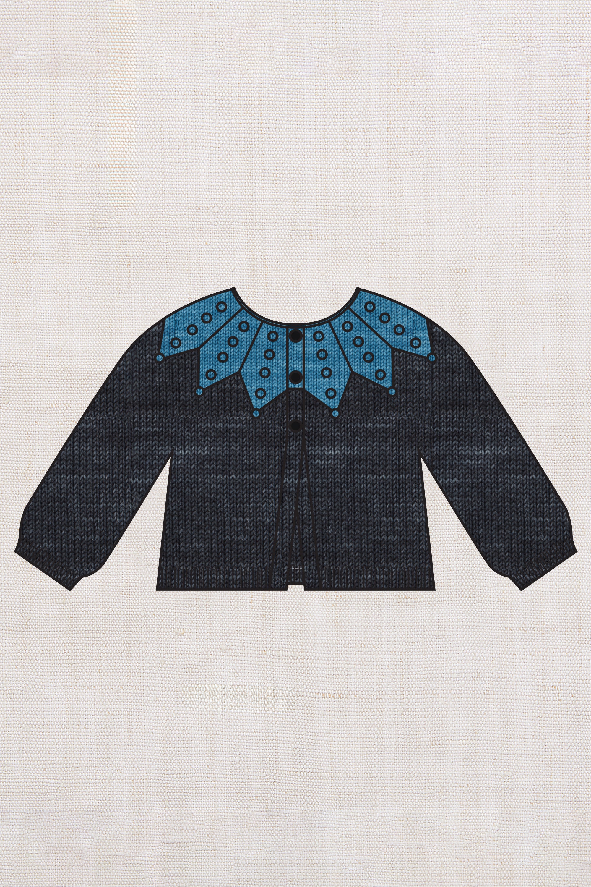 Placed Popcorn Cardigan – Misha & Puff