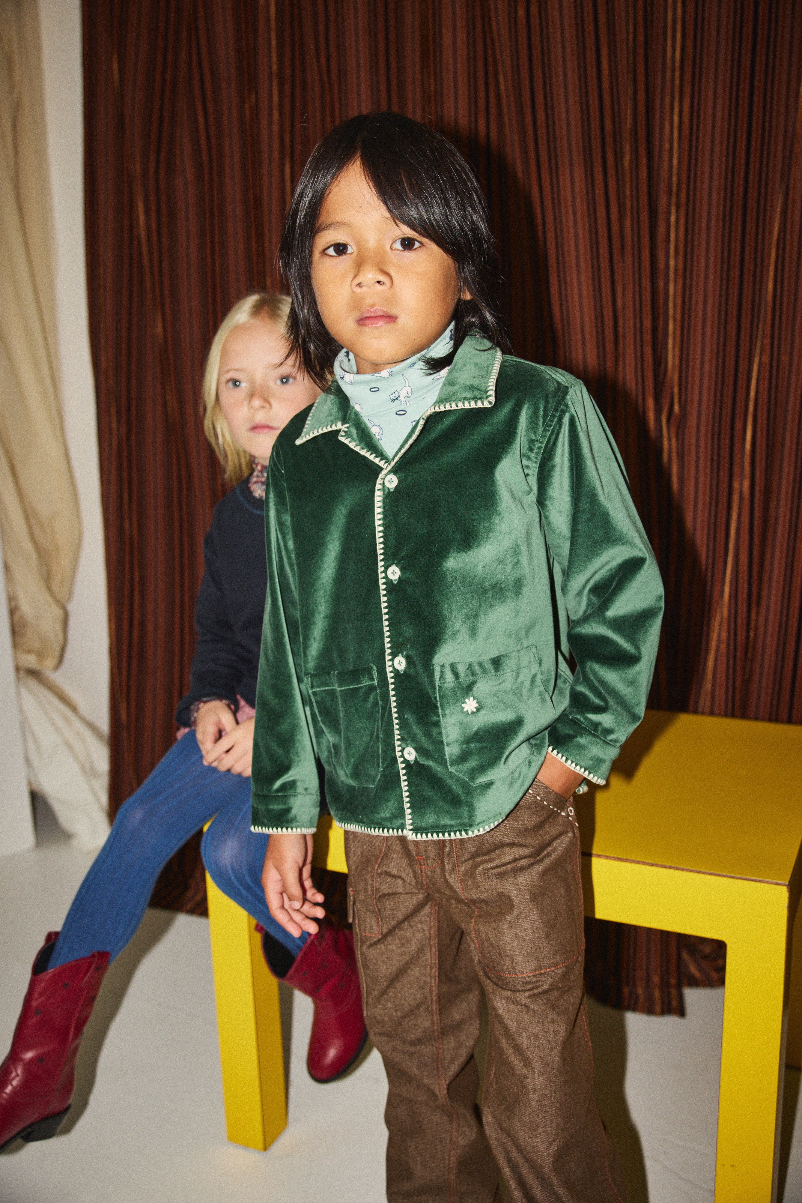 【Misha and Puff】Long Sleeve Leon Top 4y Velvet Long Sleeve Leon Top – Misha & Puff