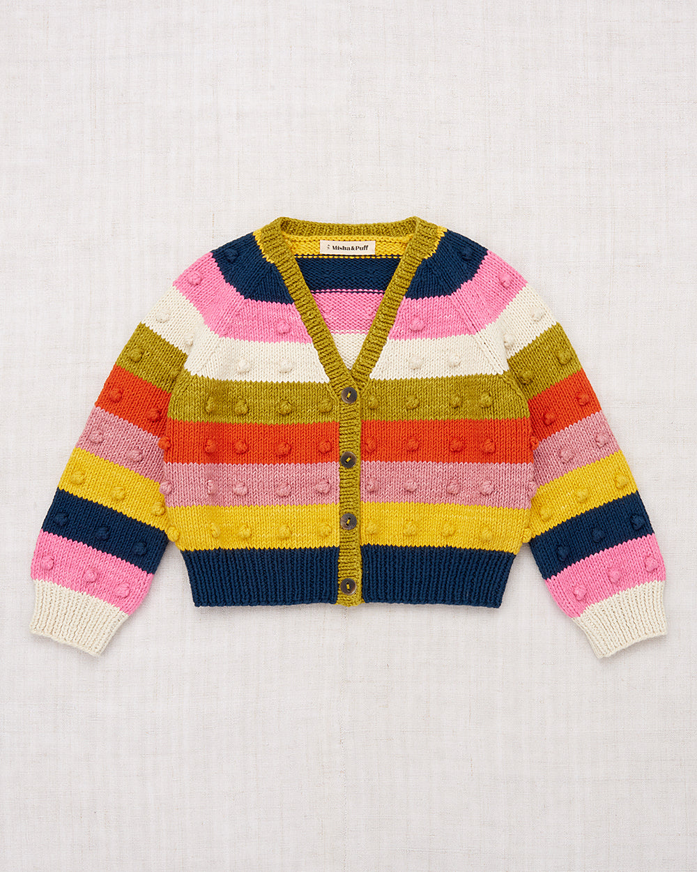 Popcorn Stripe Cardigan