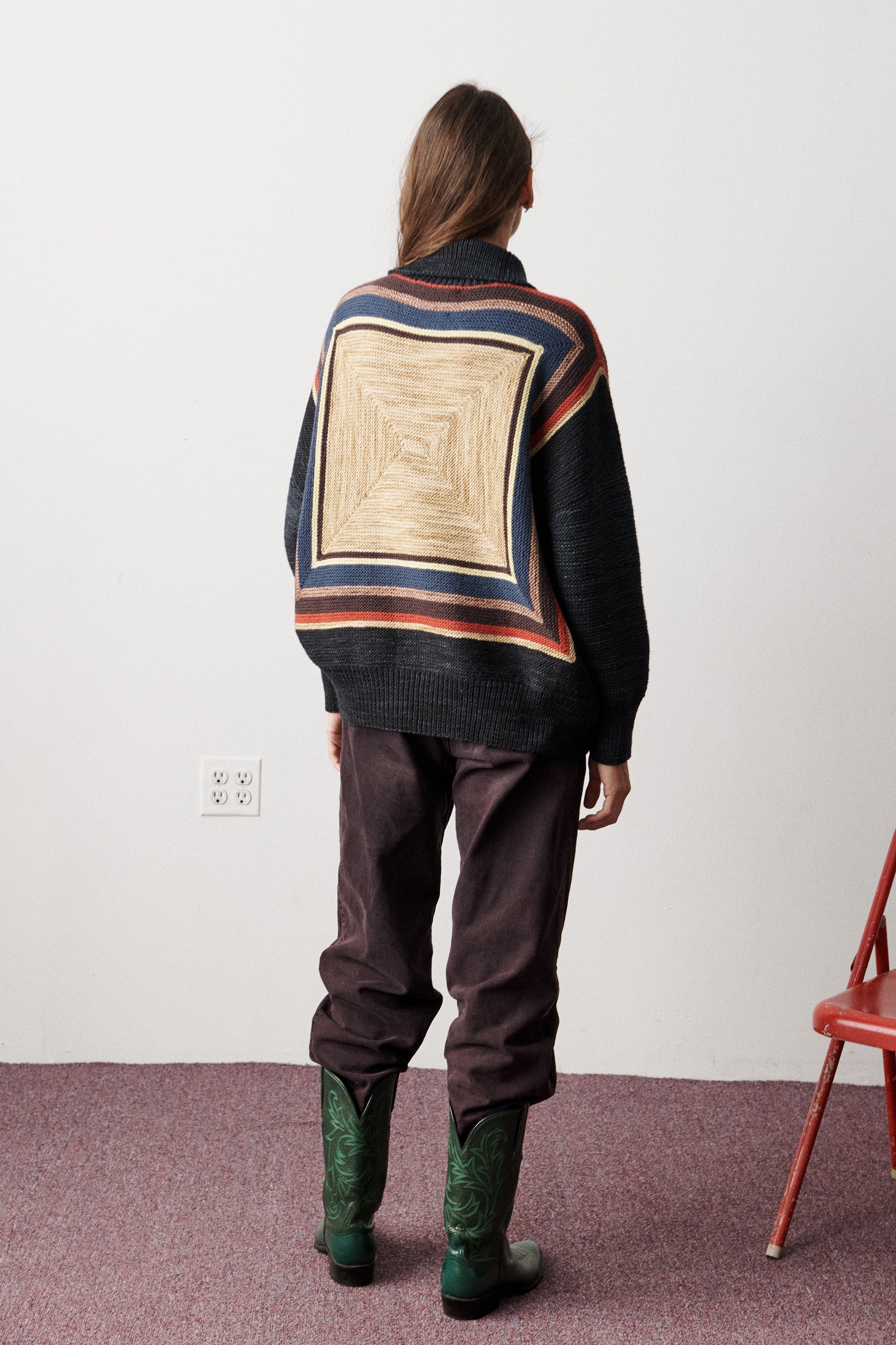 Log Cabin Sweater – Misha & Puff