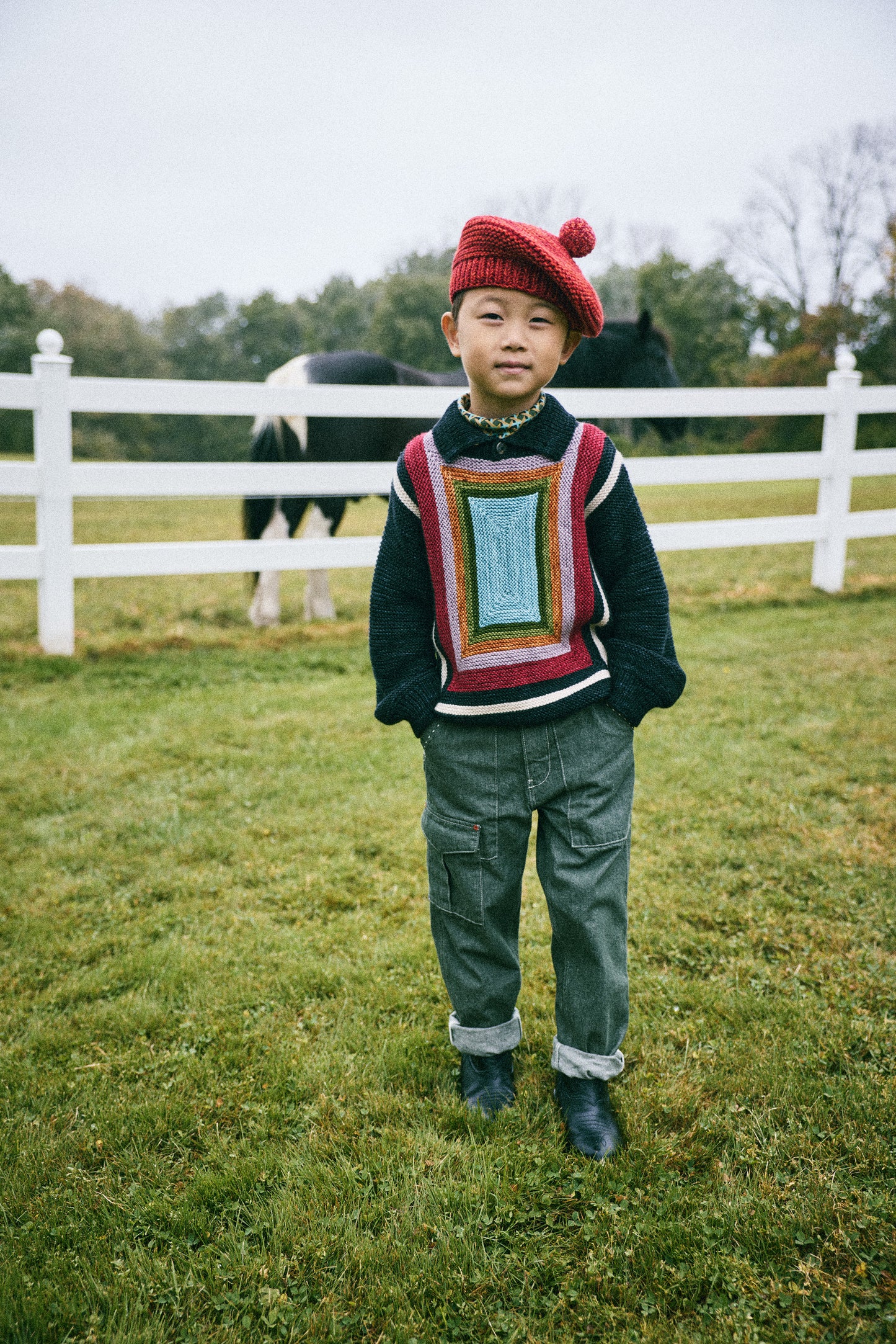 Log Cabin Sweater