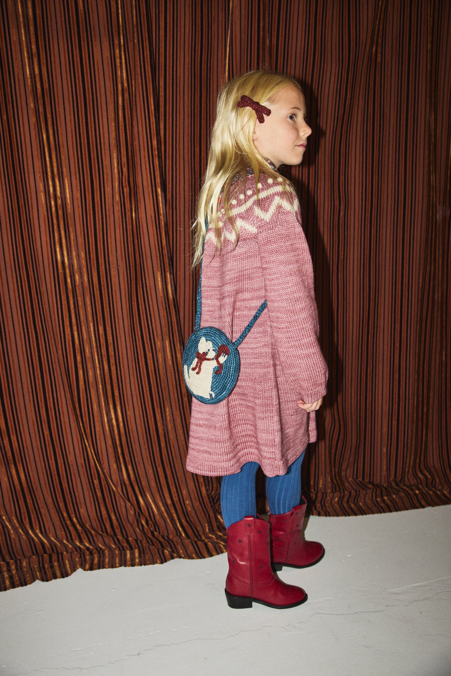 Meadow Yarn Cat Circle Bag