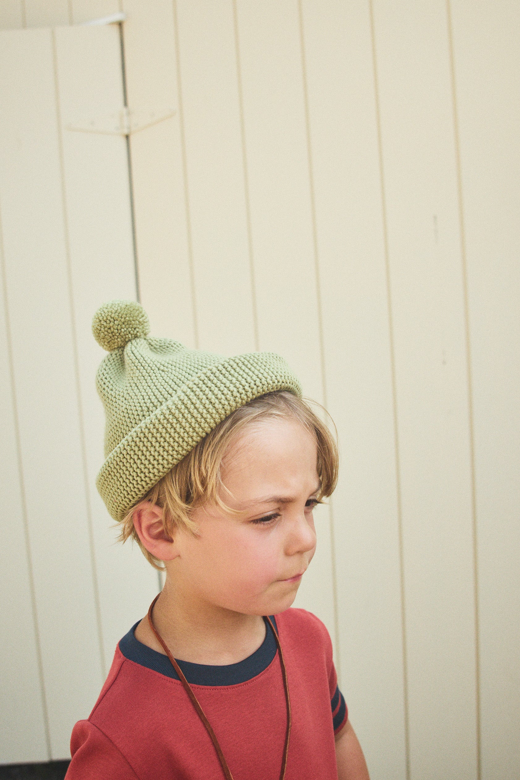 Garter Hat – Misha & Puff