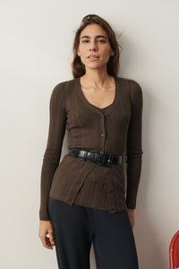 Fluted Lace Bergen Cardigan