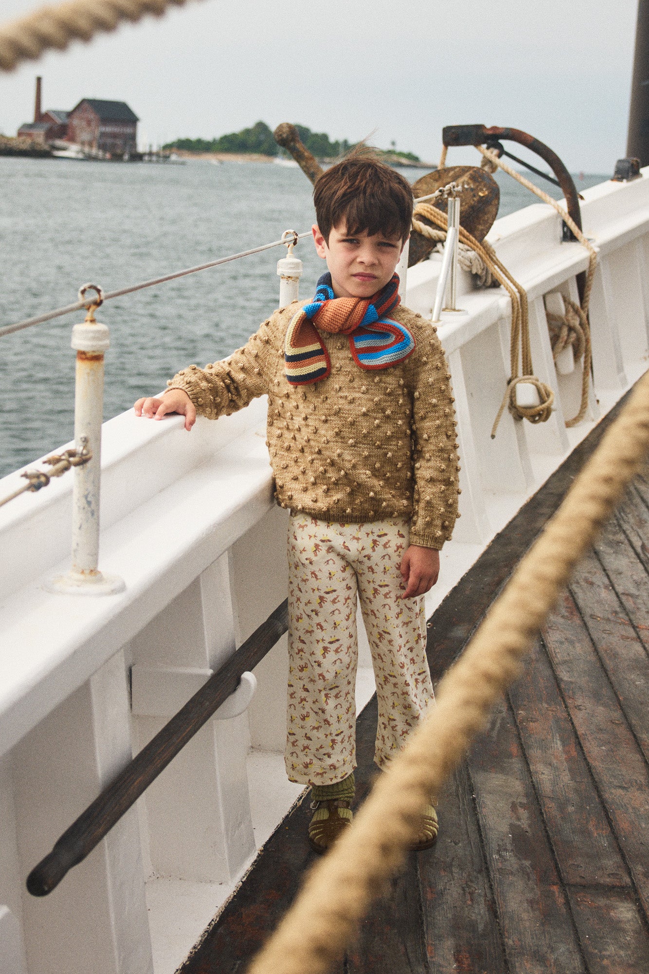 Patchwork Scarf – Misha & Puff