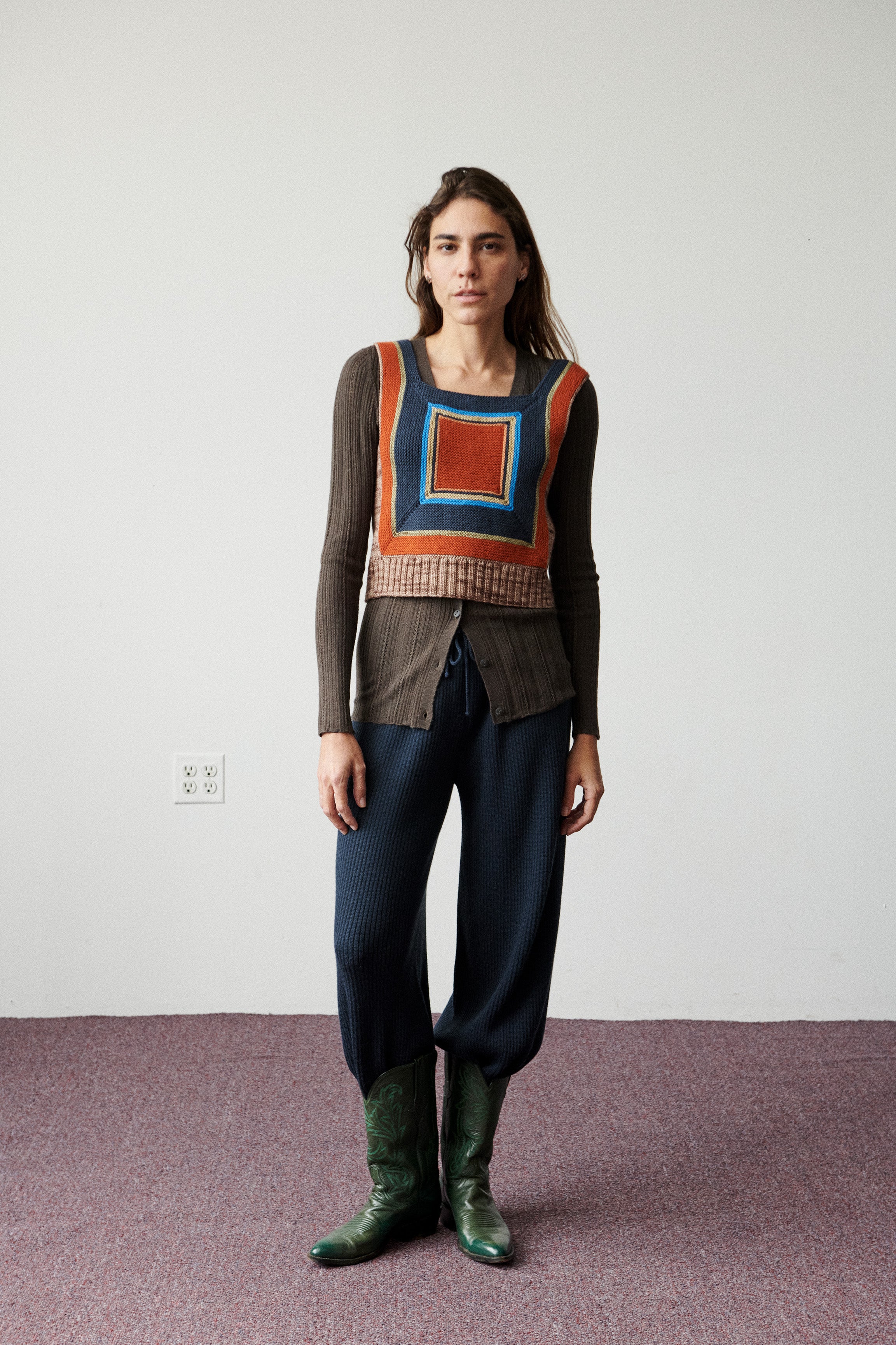 Log Cabin Vest – Misha & Puff