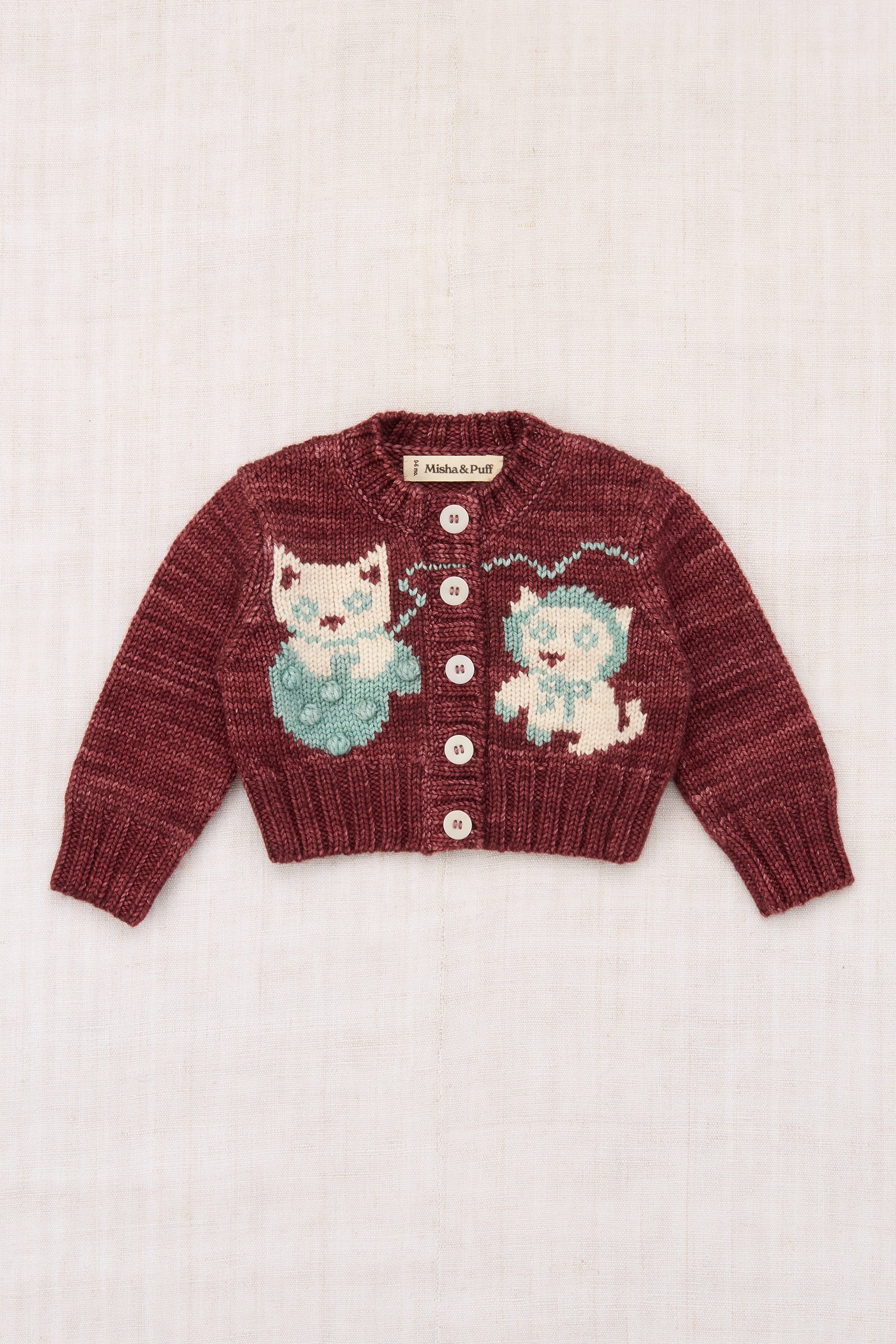 Baby Three Little Kittens Cardigan – Misha & Puff