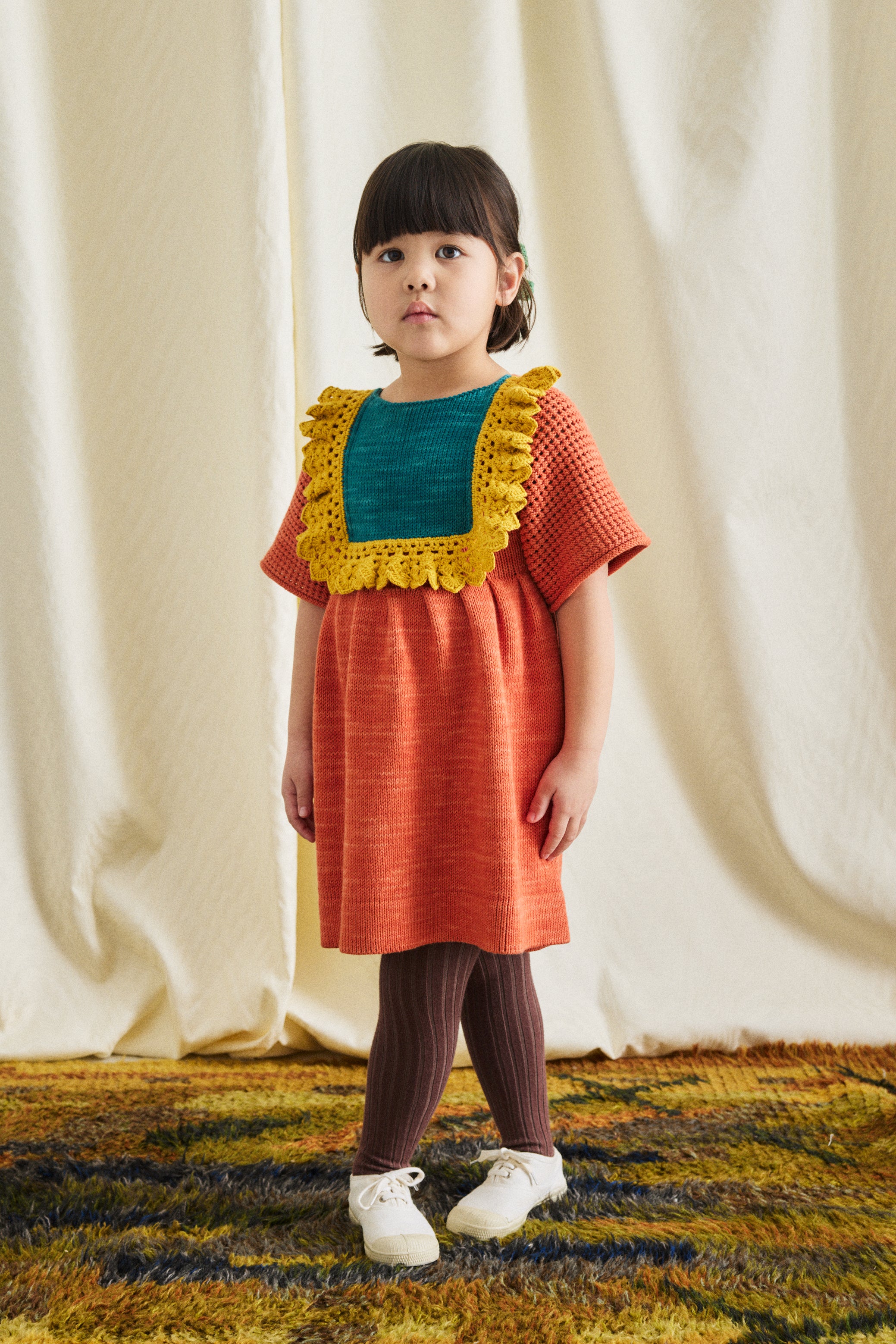 Dress For Girls | Yarn Dress | Misha & Puff