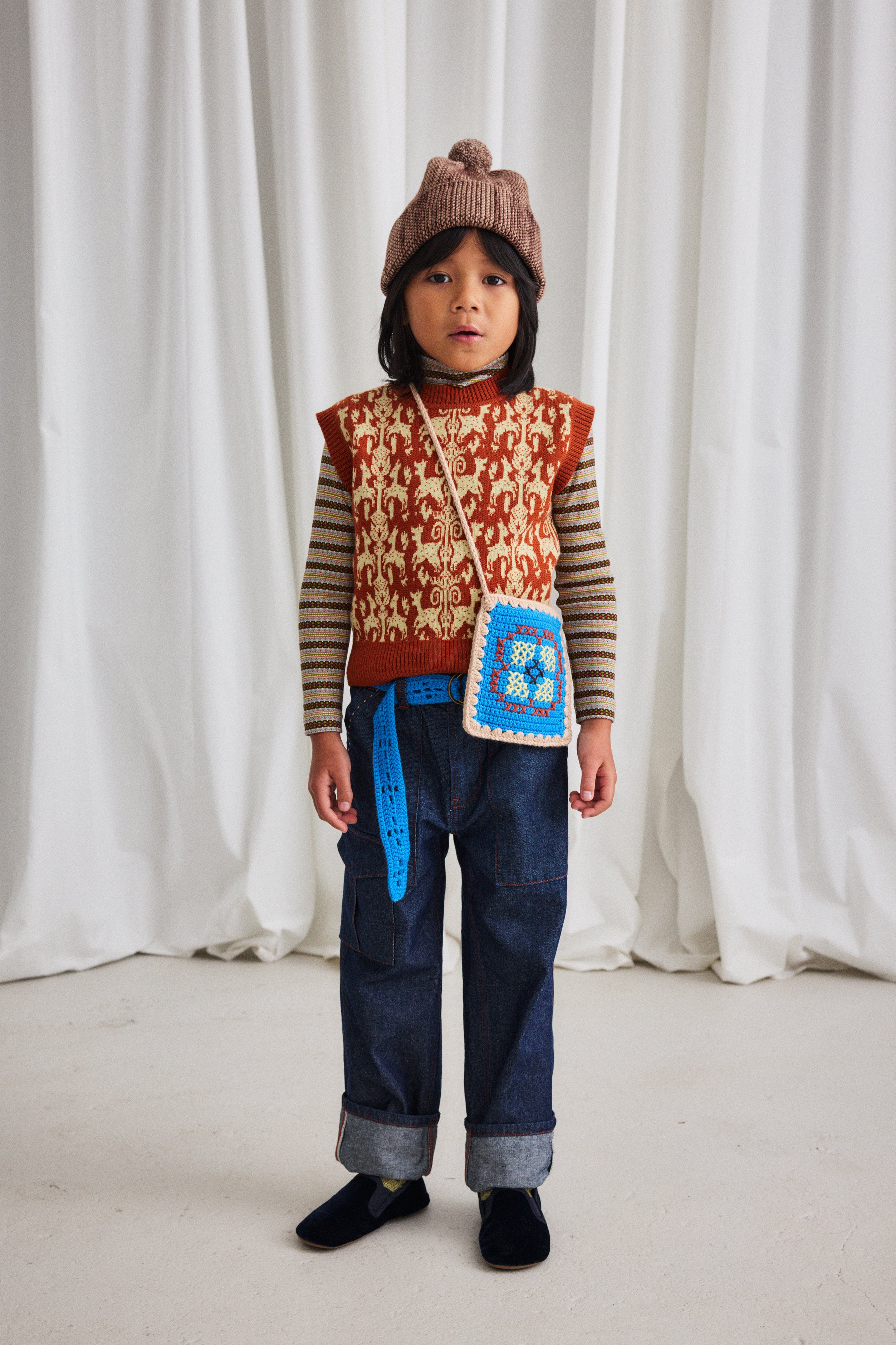 帽子 misha and puff strata garter hat 2-4y 帽子 misha and puff strata garter hat 2-4y misha and puff