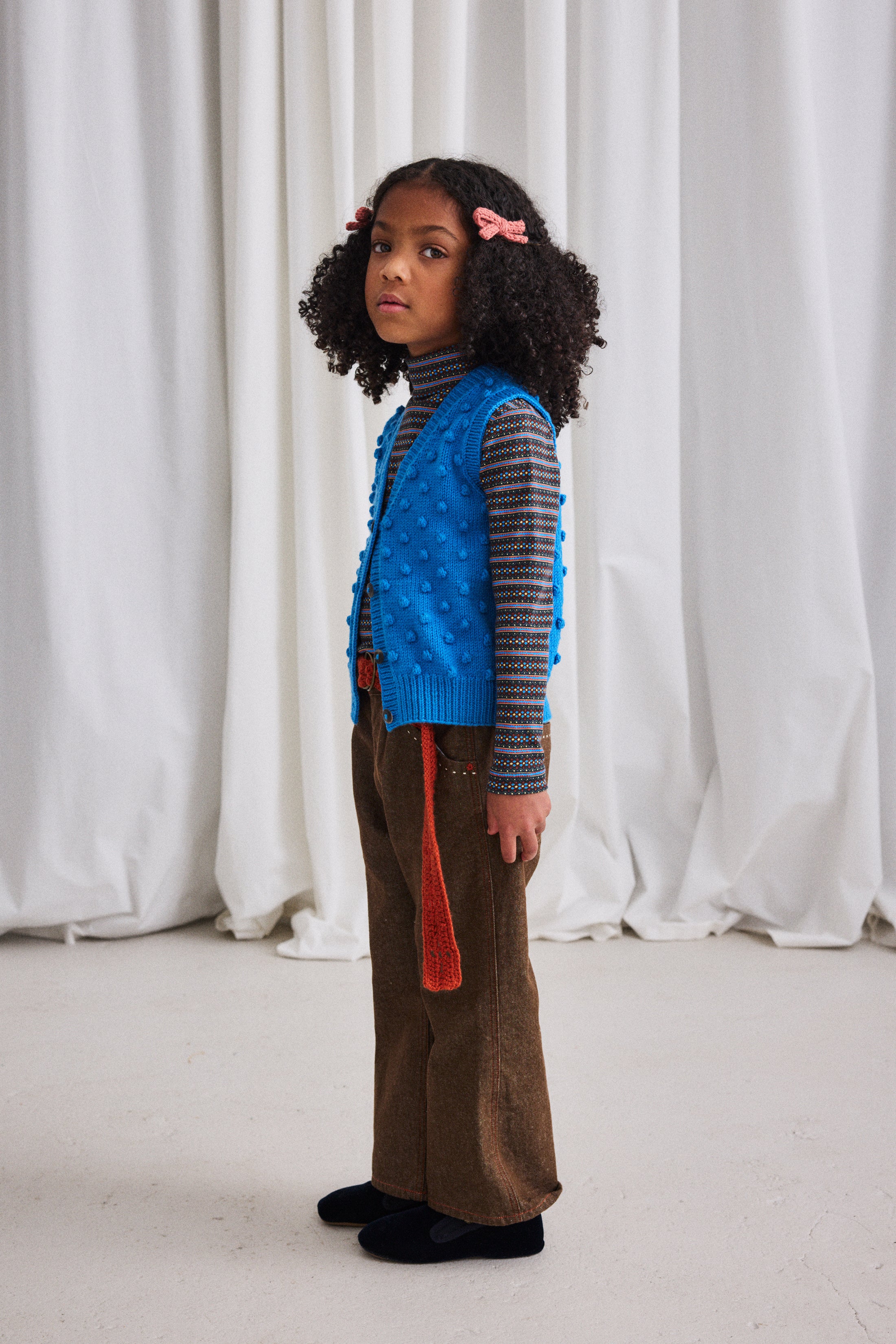 トップス Misha&Puff turtleneck red flame 2y Misha---Puff-Child-Turtleneck-