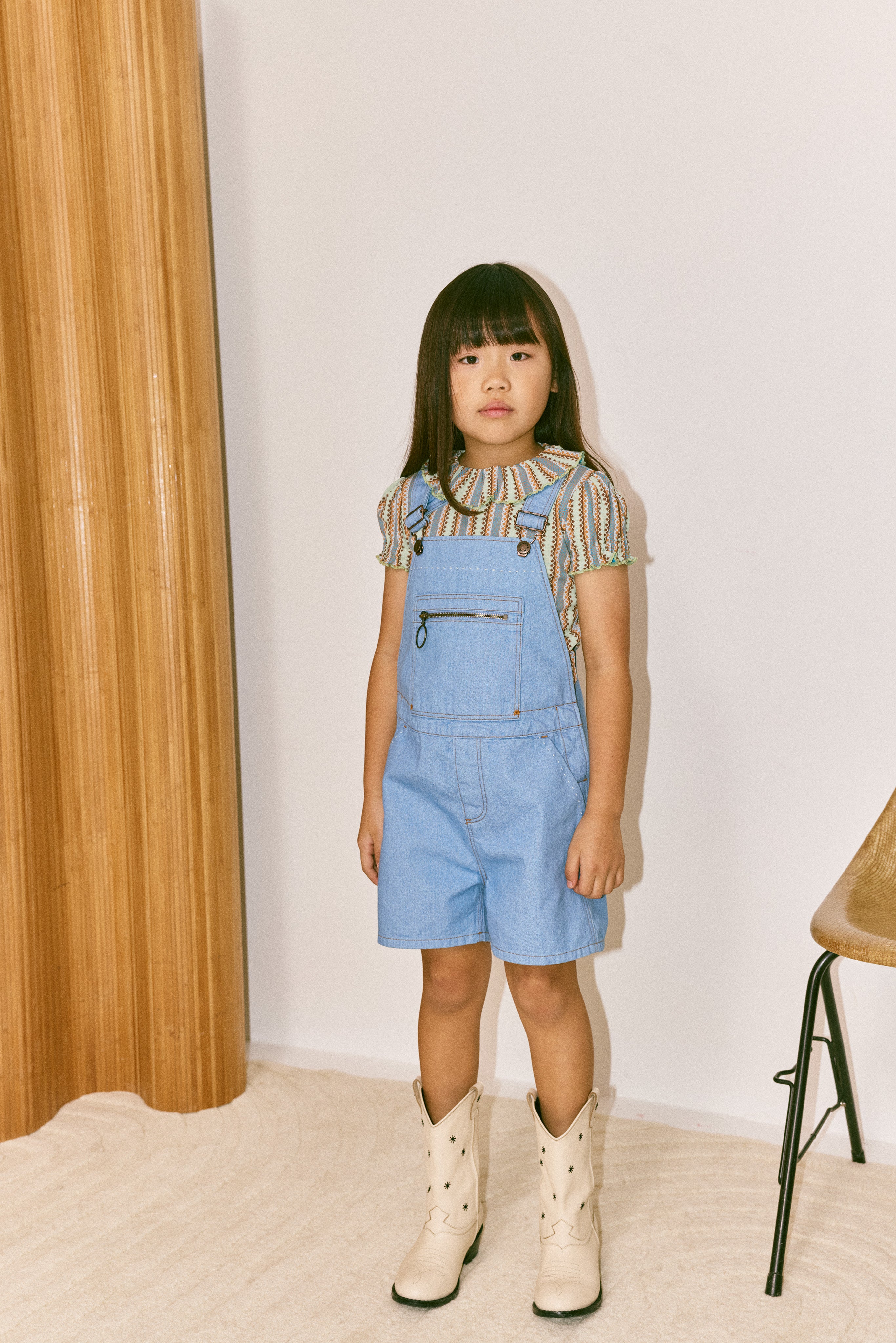 Zip Overall Shorts – Misha & Puff