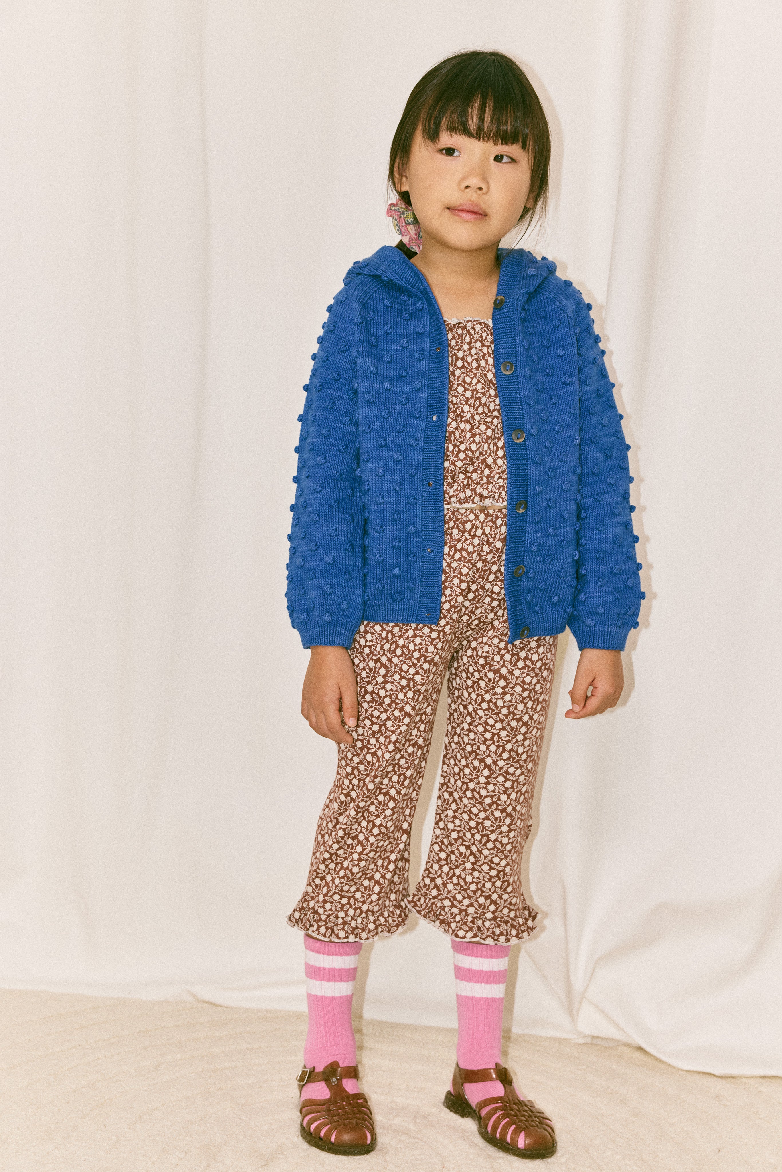 Hooded Popcorn Cardigan – Misha & Puff