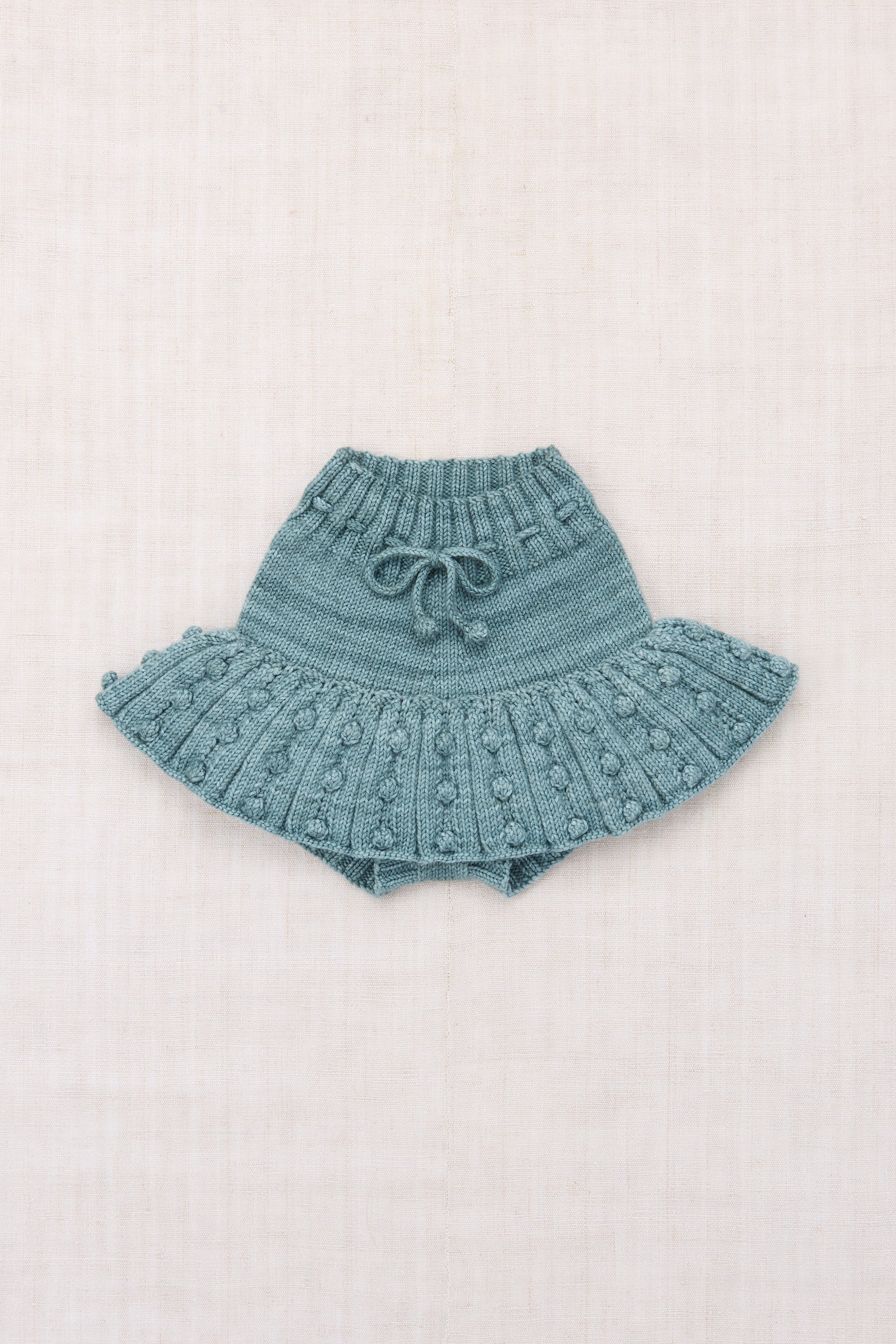 Misha & Puff 白Eyelet Popcorn Skirt Eyelet Popcorn Skating Skirt in Antique Brass by Misha & Puff