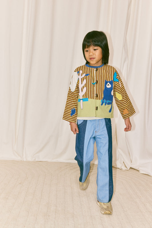 Catscape Appliqué Jacket