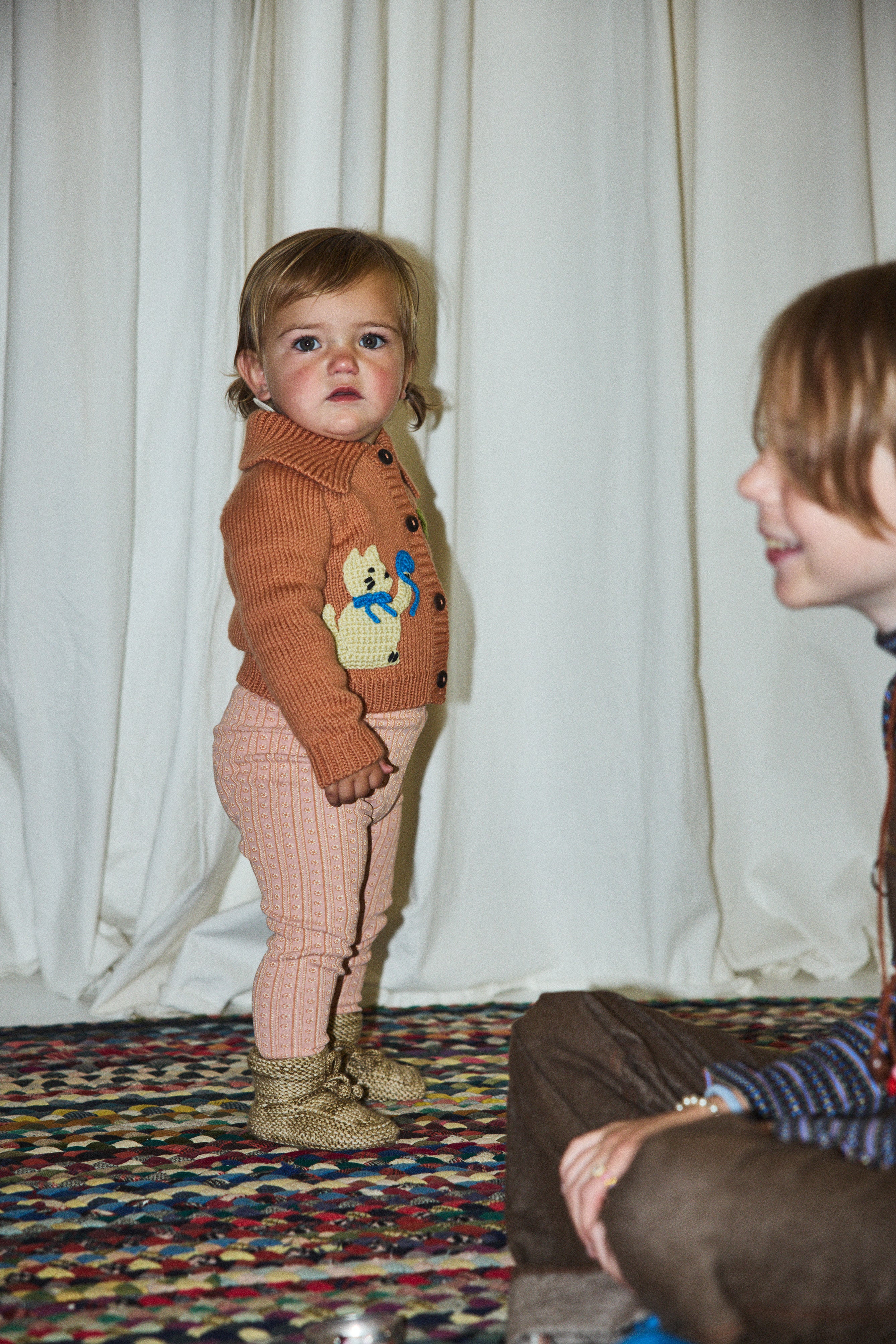 カーディガンとスカートセット　babytoly Misha&Puff風 Baby Meadow Motley Cardigan – Misha & Puff