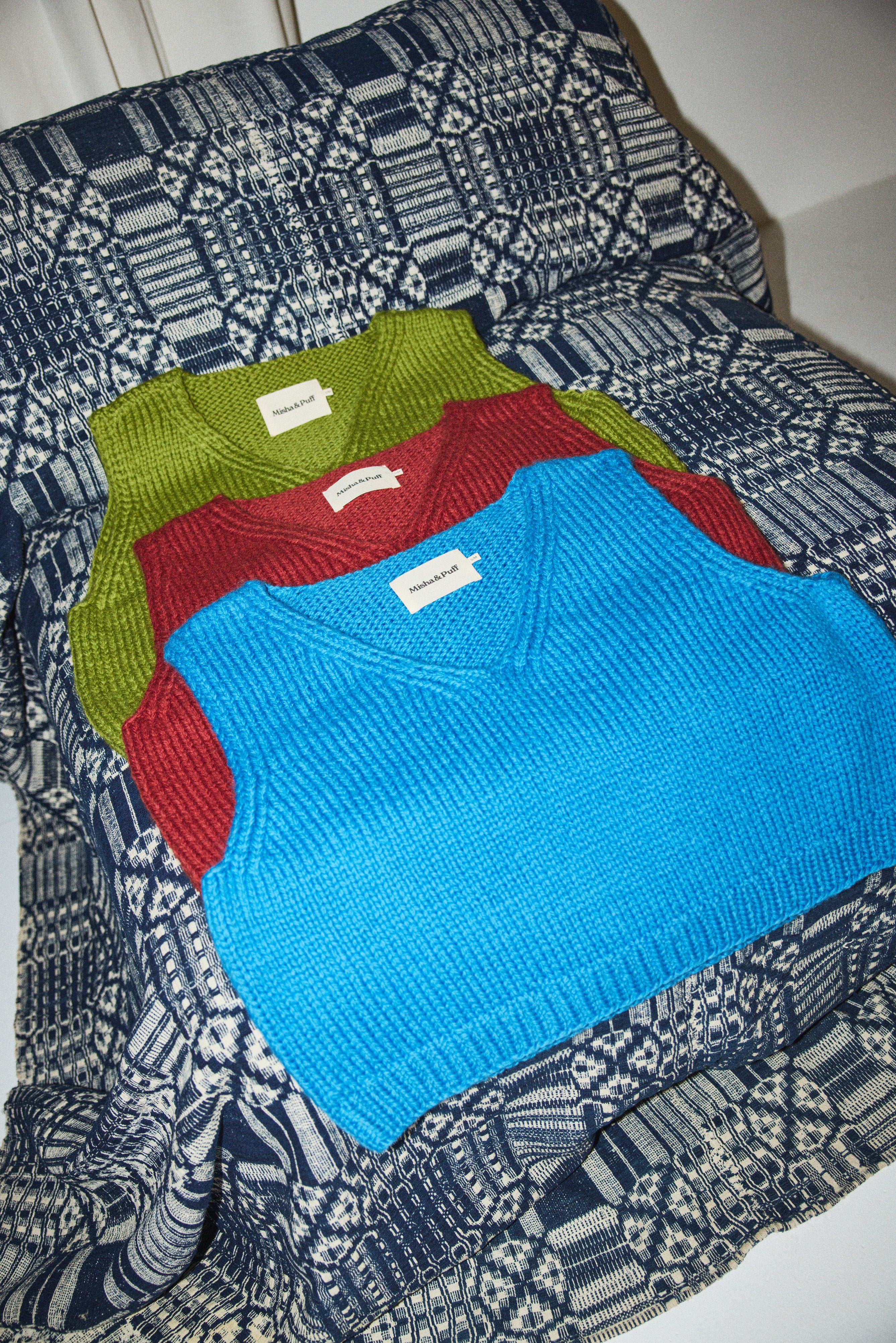 misha&puff ベスト Crochet Canyon Vest – Misha & Puff