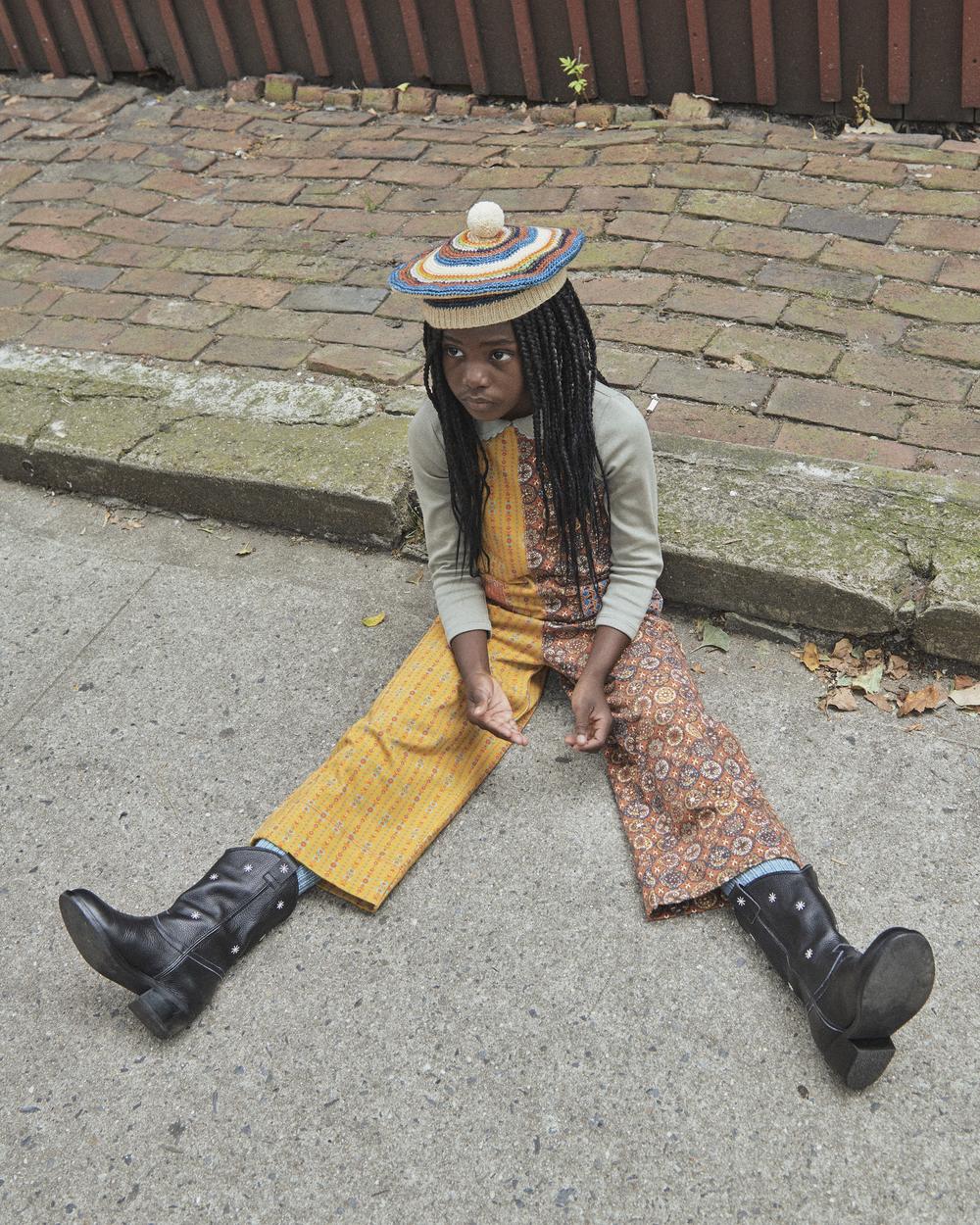 Little girl in cowboy hot sale boots