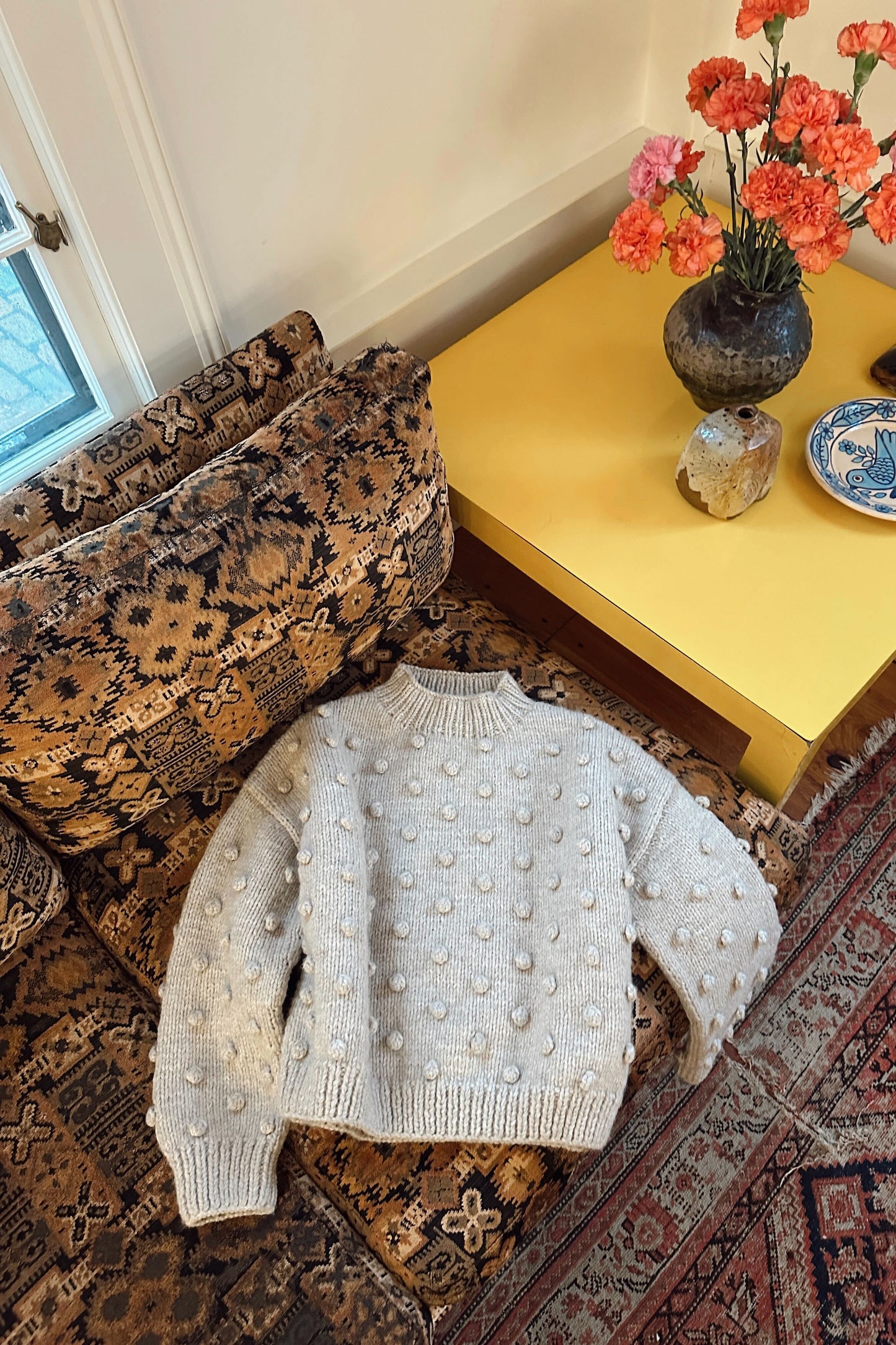 Adult Puff Popcorn Sweater