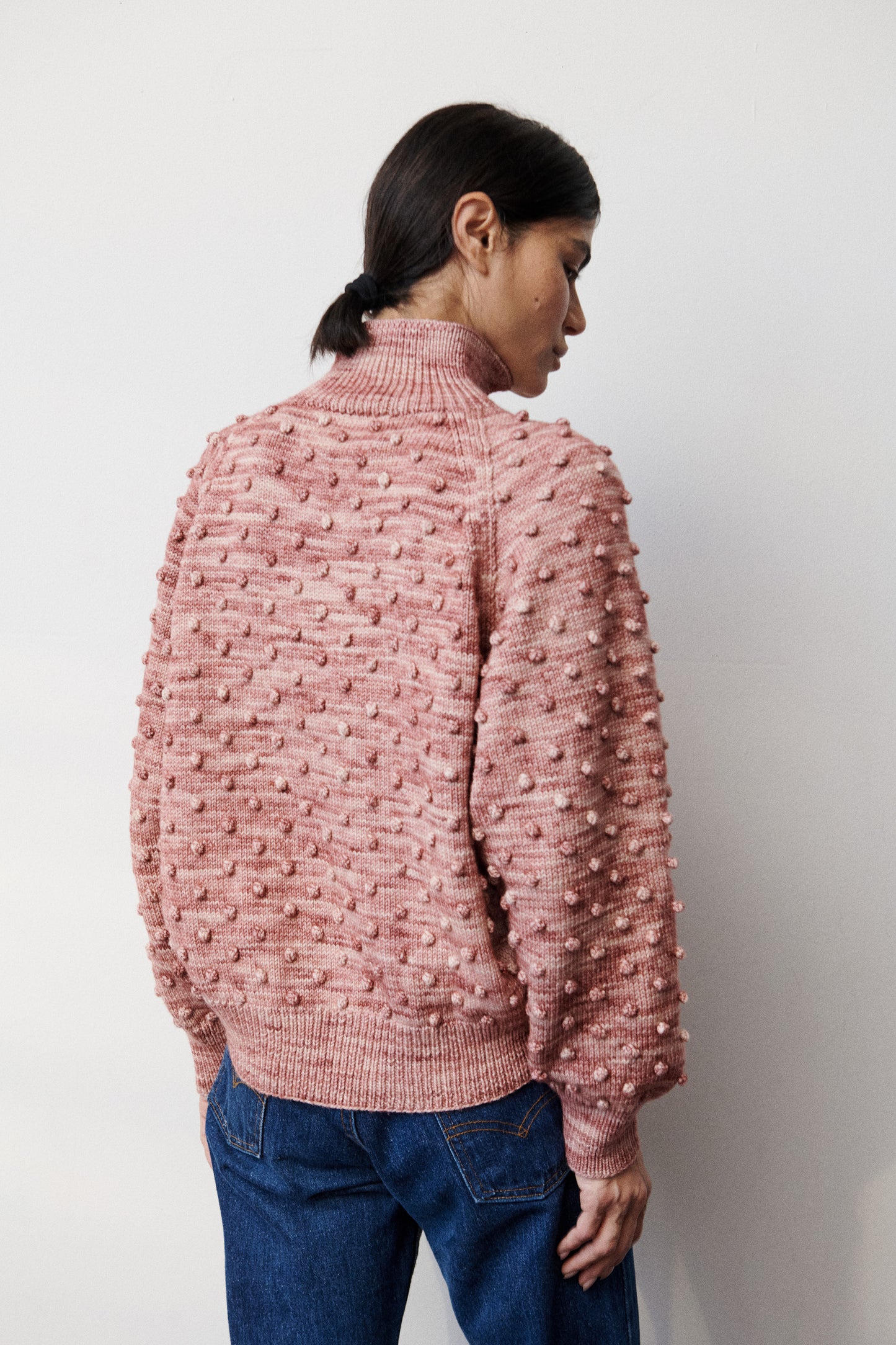 Popcorn Polo Cardigan