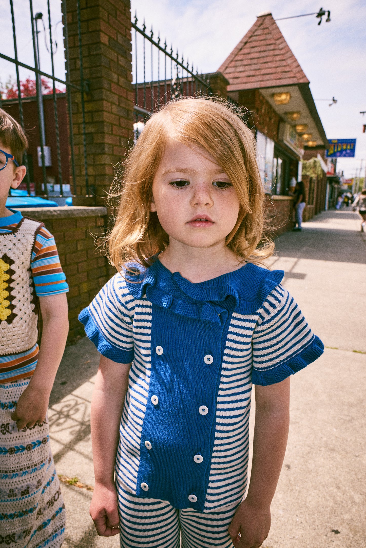 Ruffle Sailor Cardigan