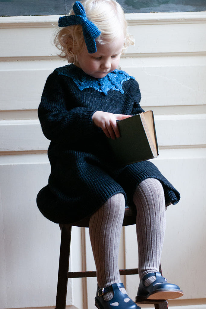 Placed Popcorn Dress