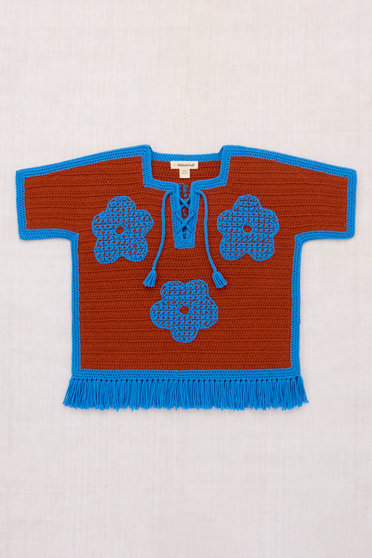 Blomma Crochet Fringe Poncho