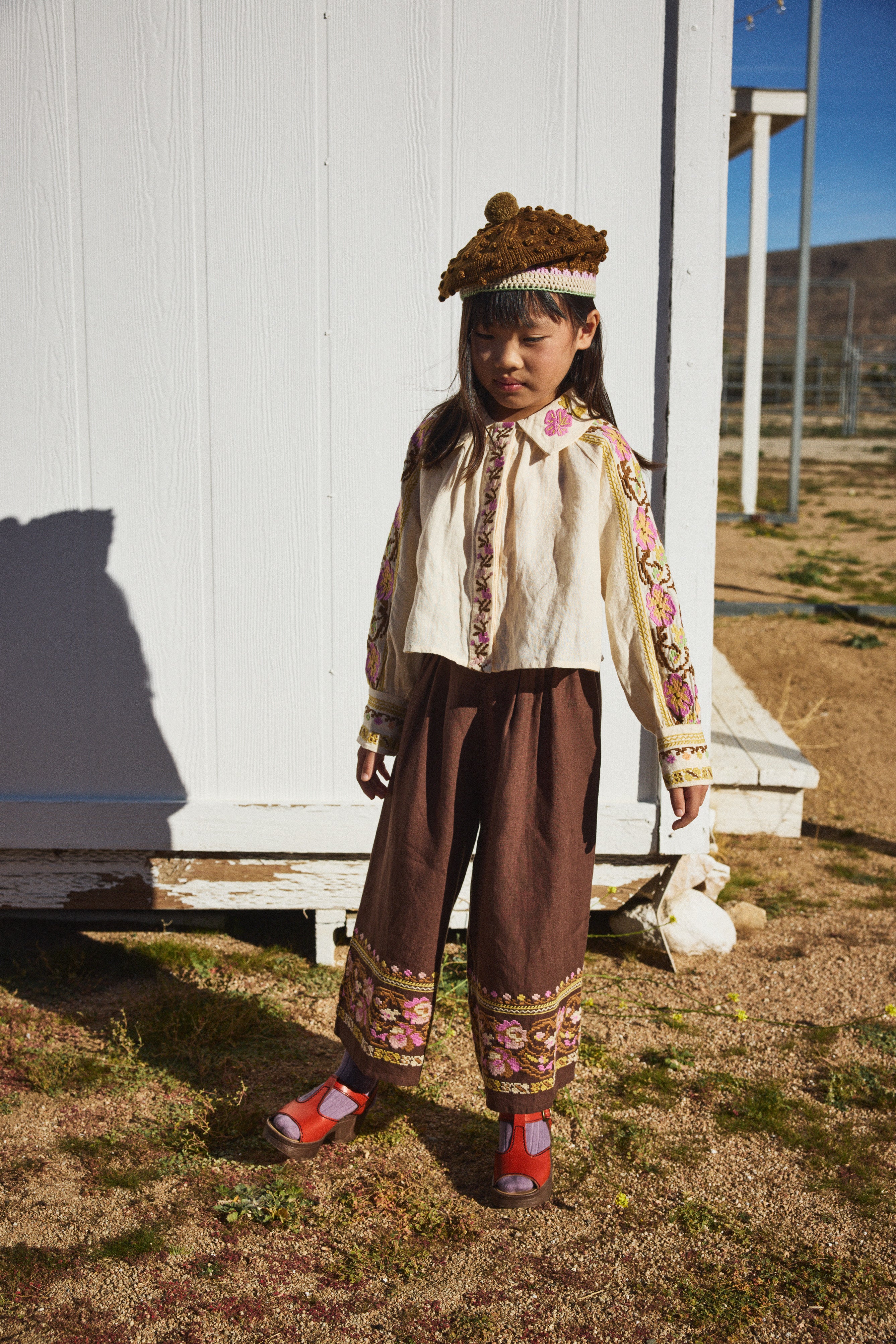 Cottage Popcorn Beret – Misha & Puff