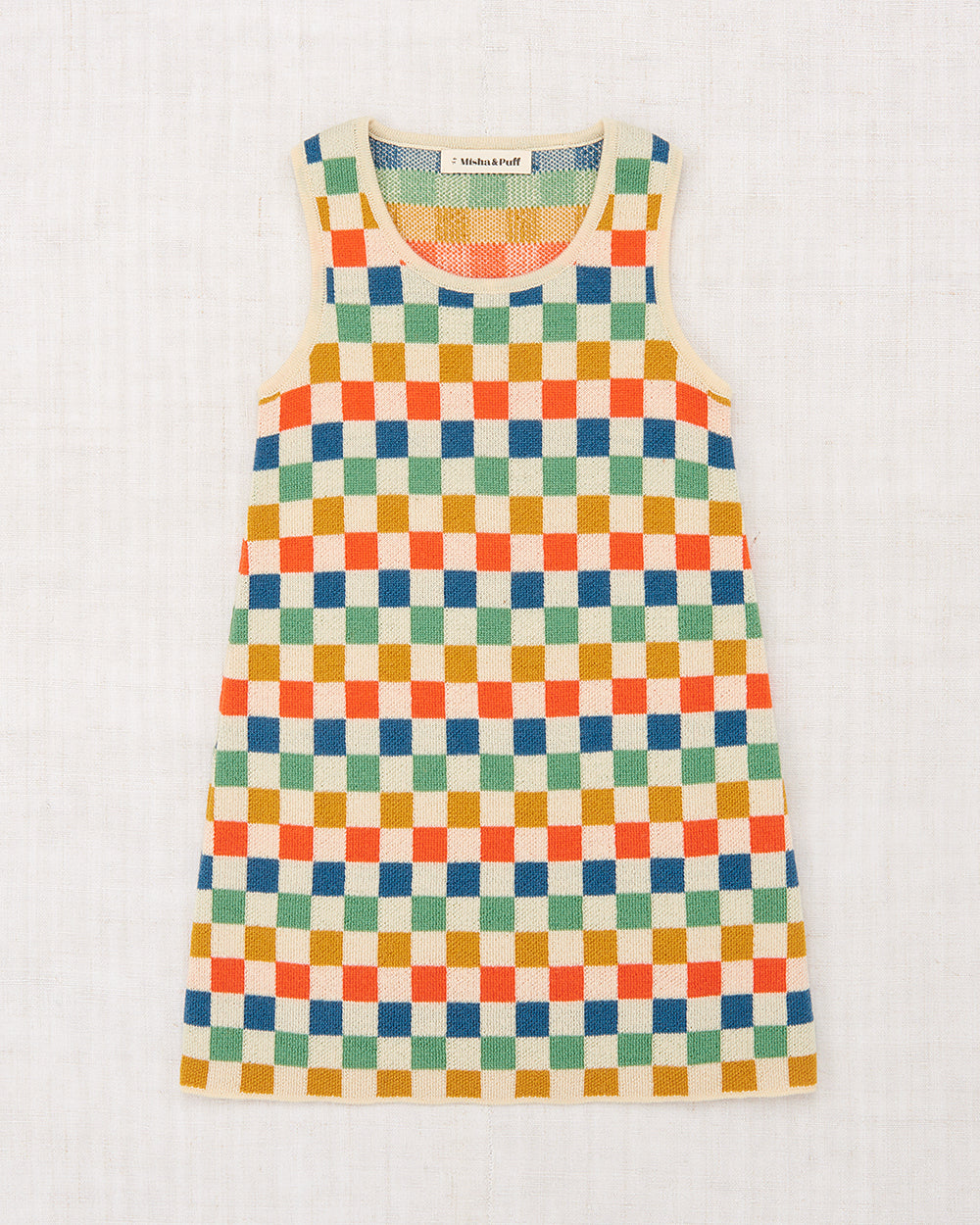 Checkerboard Prudence Dress - Misha & Puff