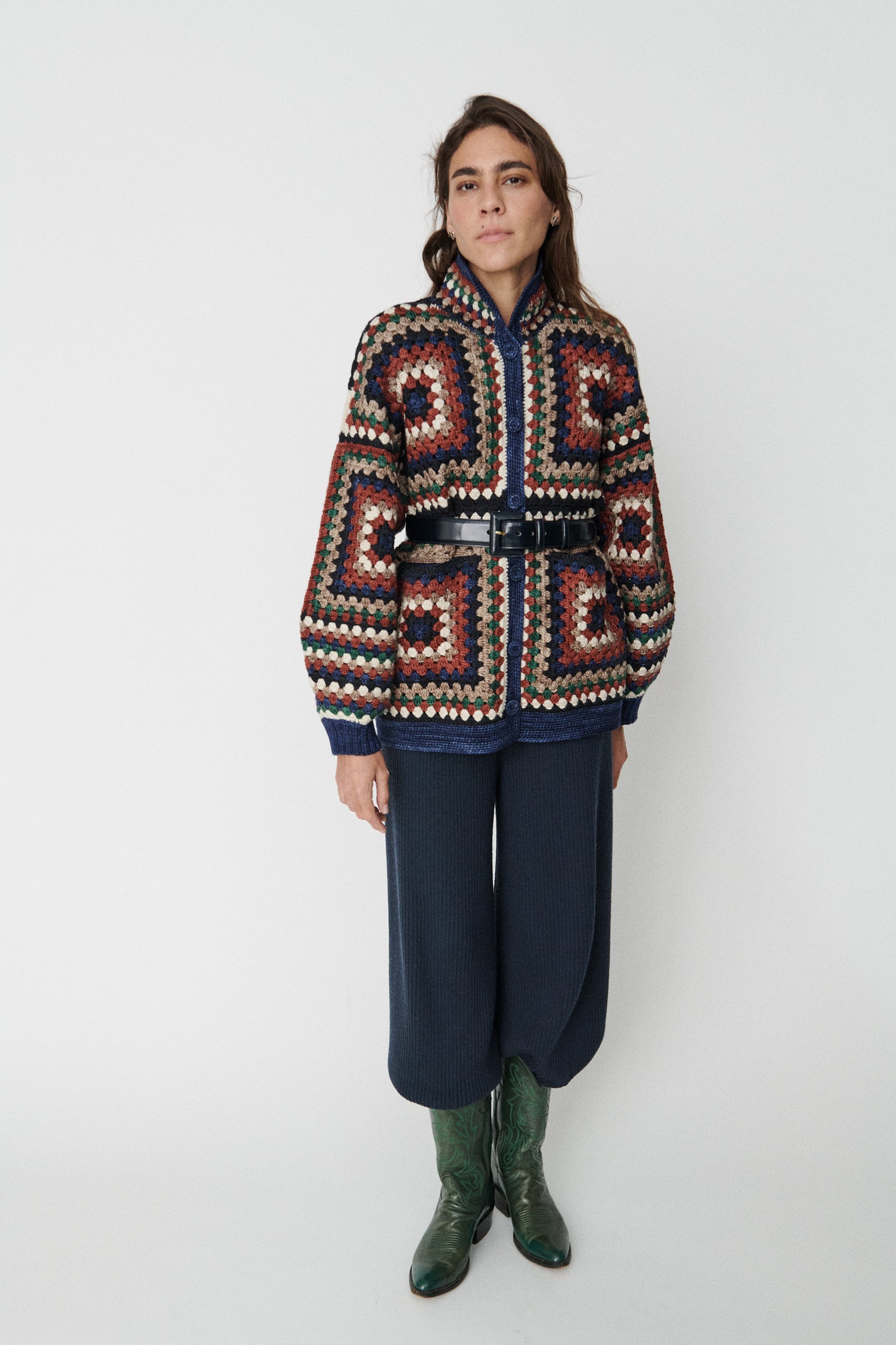 Crochet Big Square Jacket