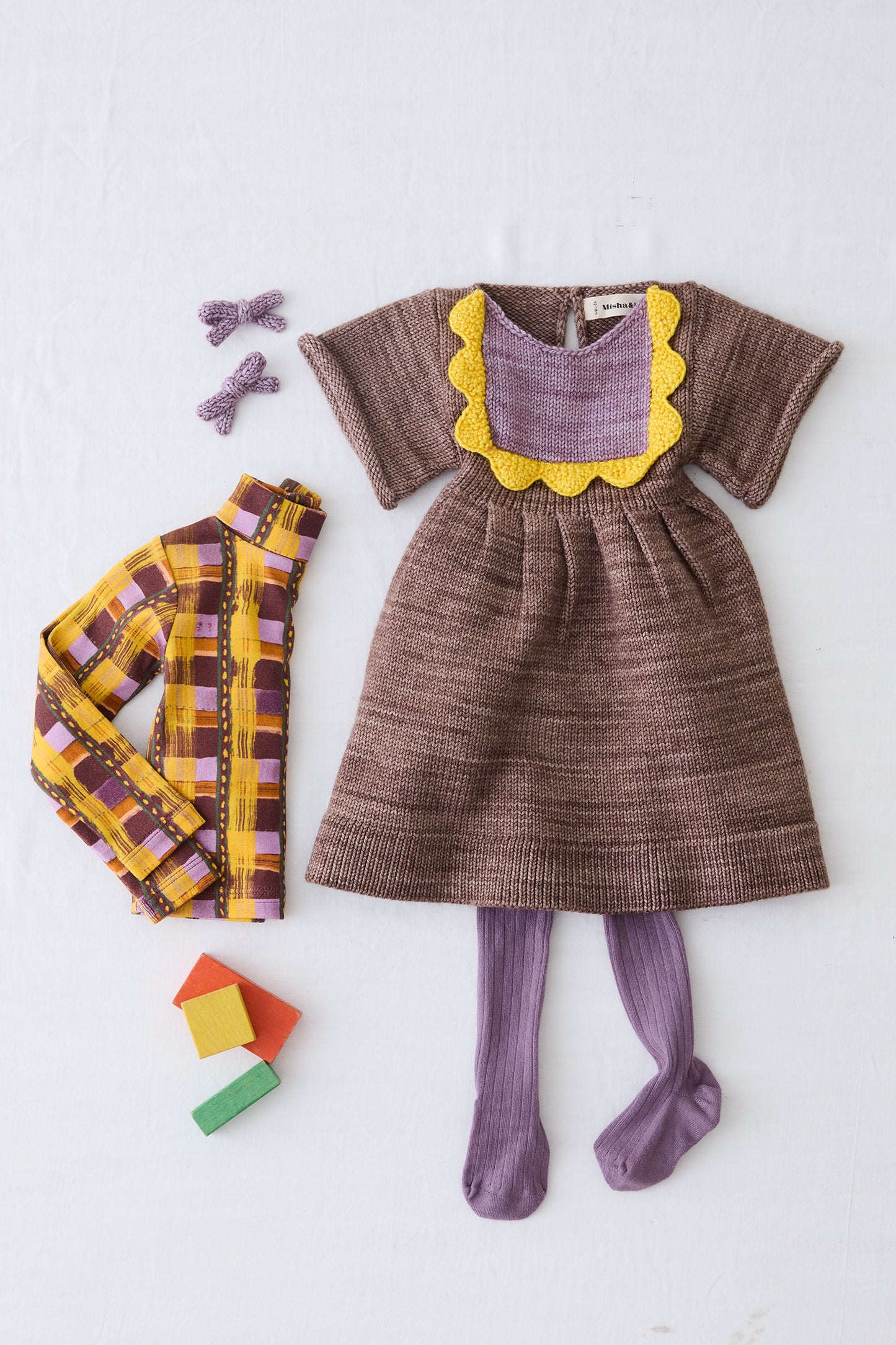 Baby Scallop Bib Dress