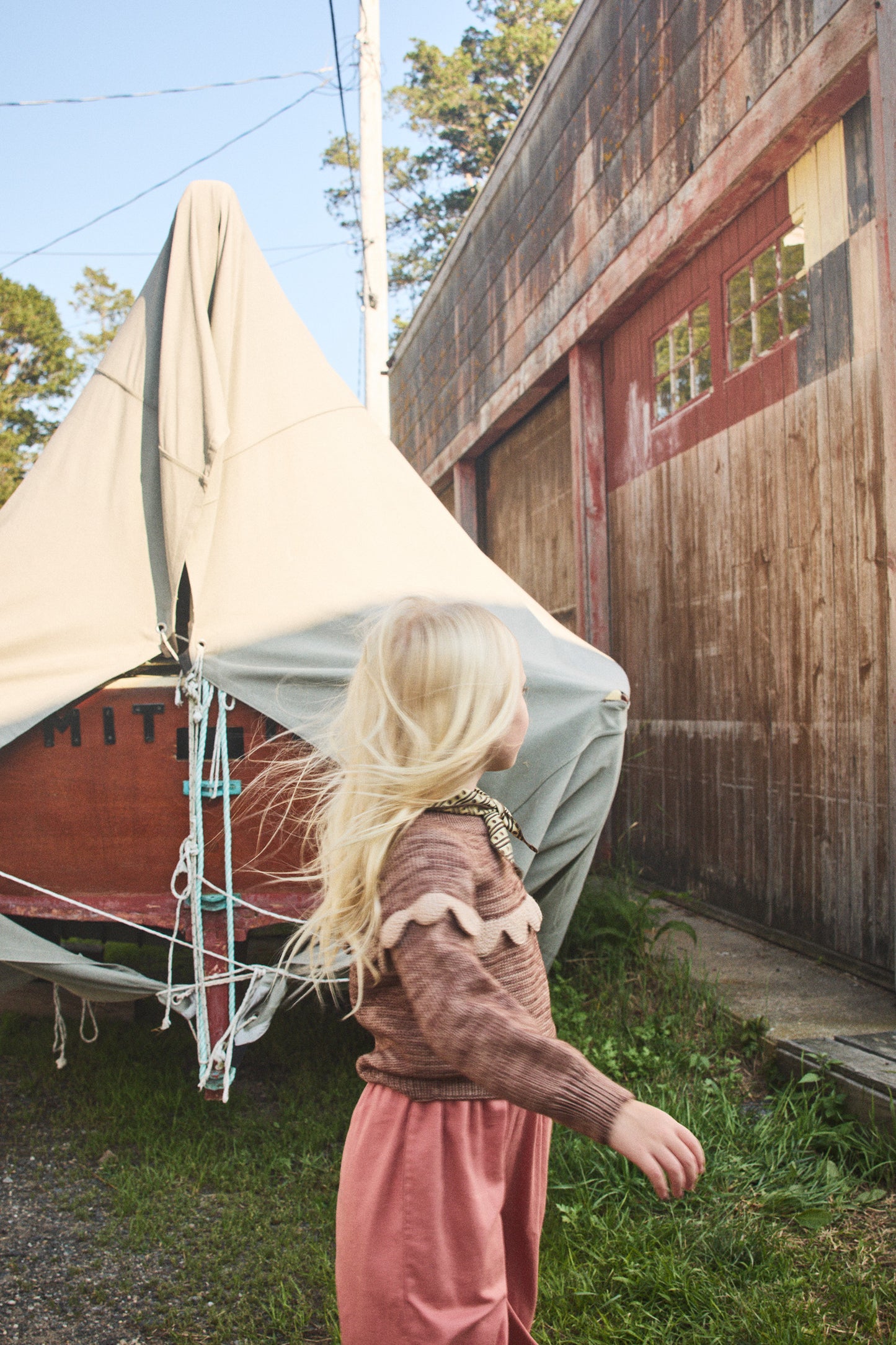 Scallop Yoke Sweater