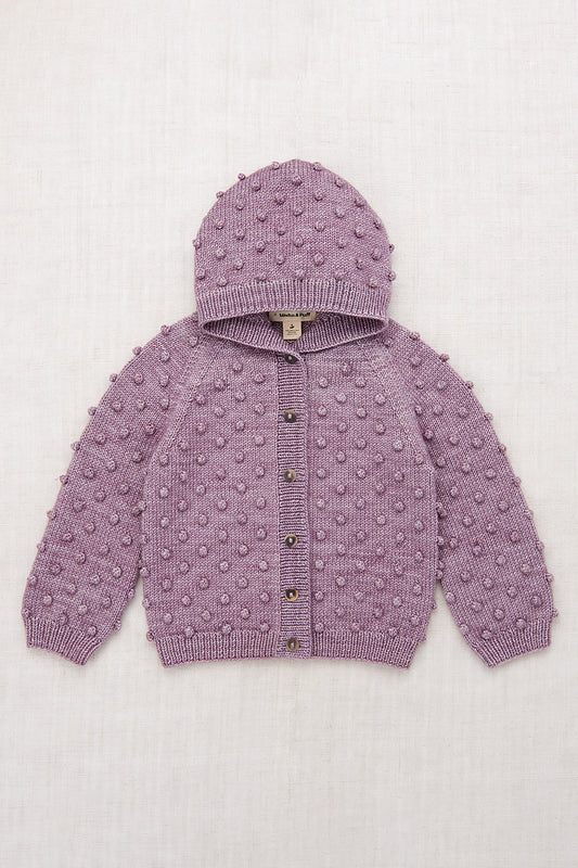 Hooded Popcorn Cardigan