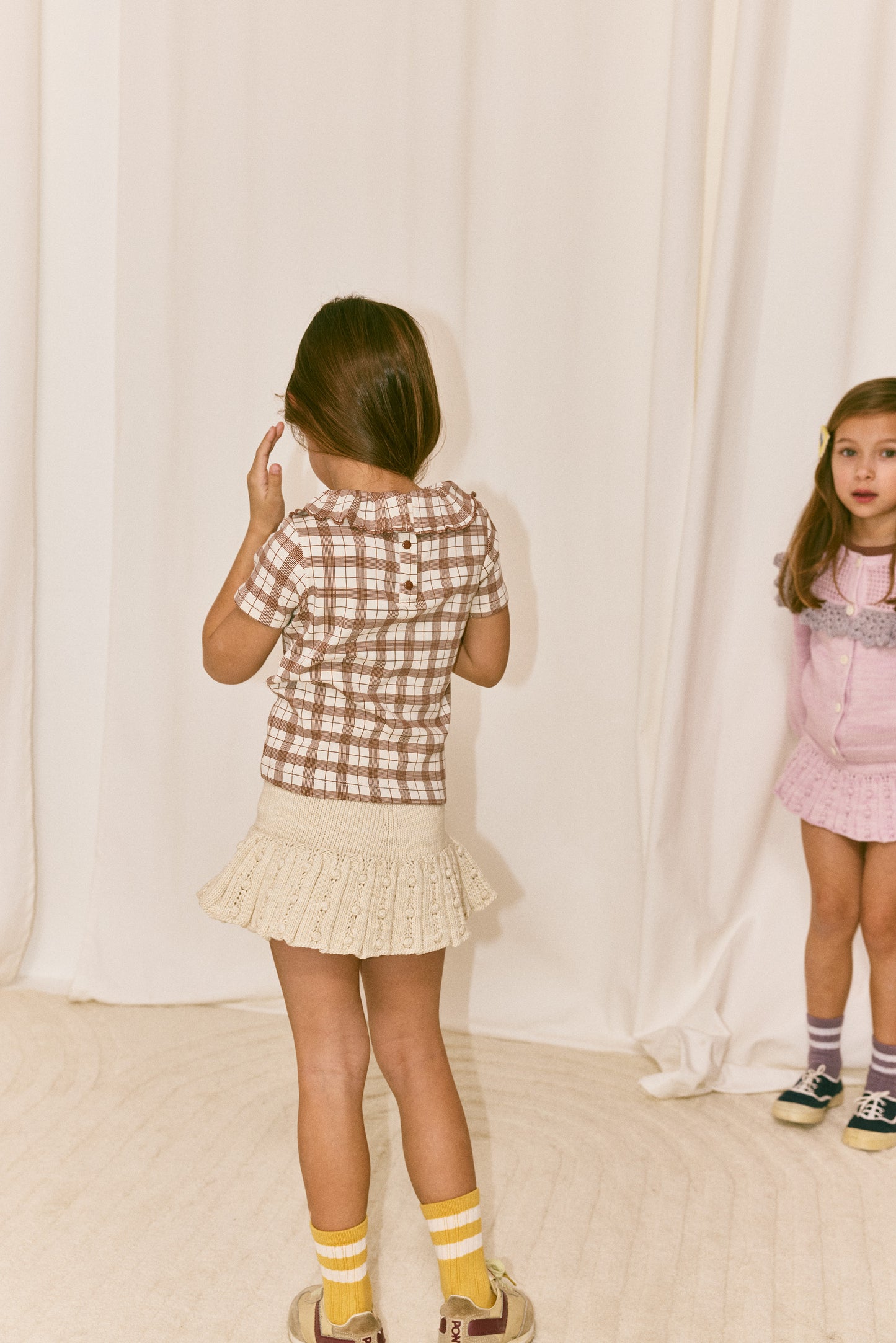 Eyelet Popcorn Skating Skirt