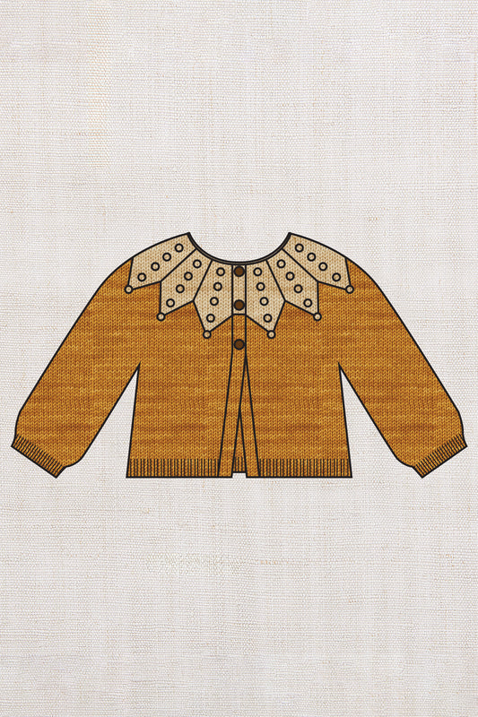 Placed Popcorn Cardigan