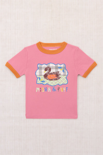 トップス Misha & Puff SWAN collage ringer tee 5y Swan Collage Ringer Tee – Misha & Puff