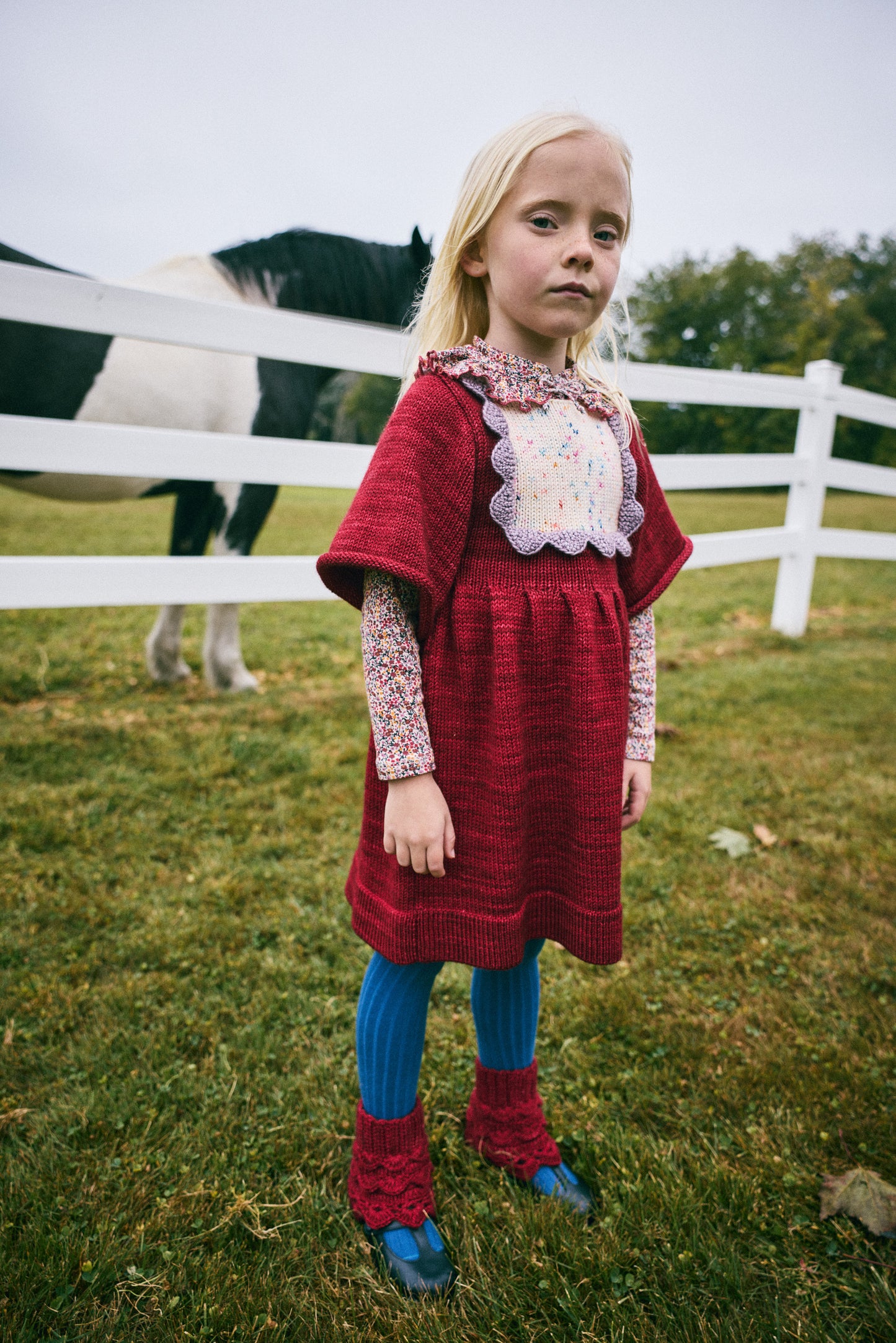 Scallop Bib Dress