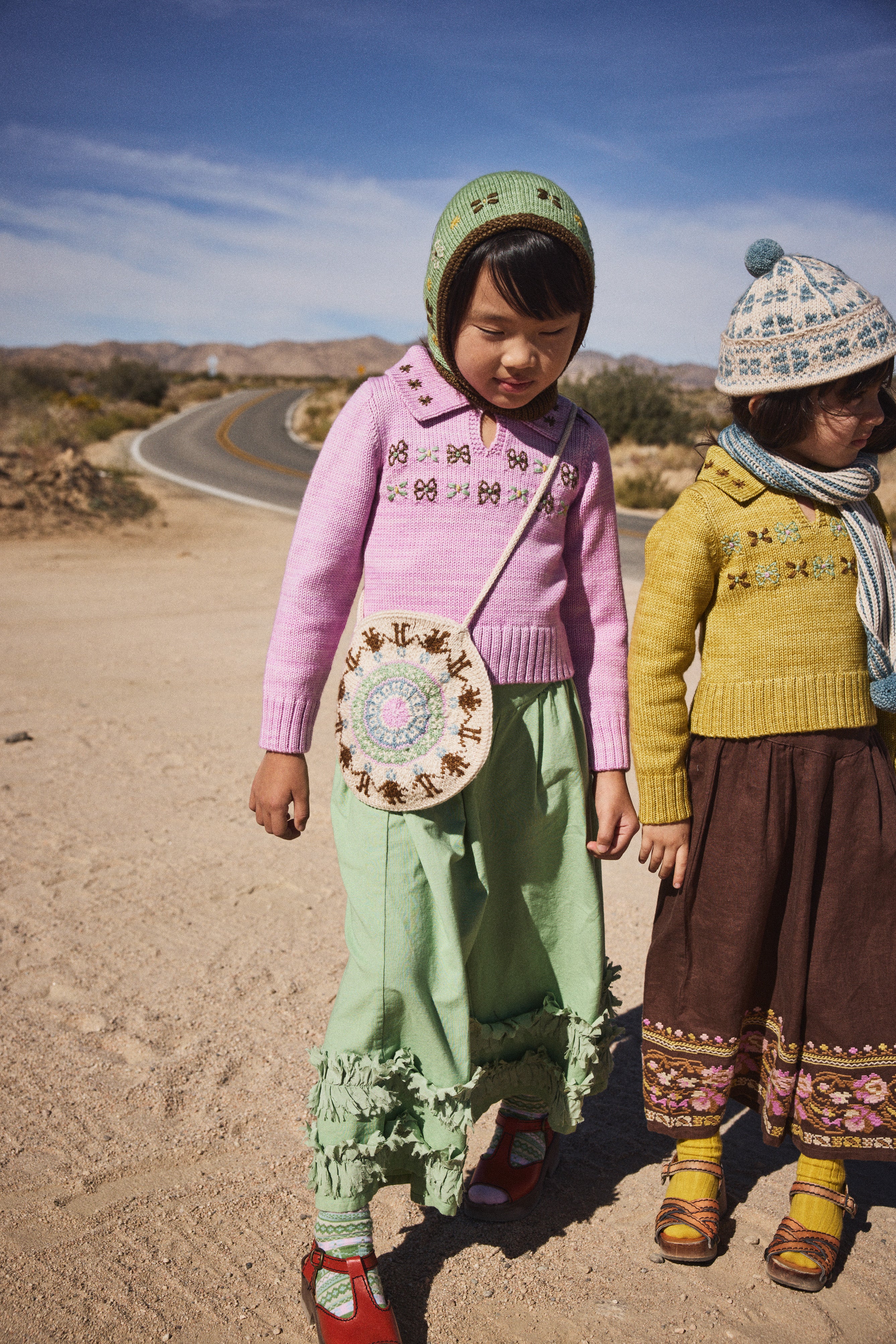 Apolina Kids + Misha & Puff Kinfolk Pinafore/Slate, 3y Turtleneck
