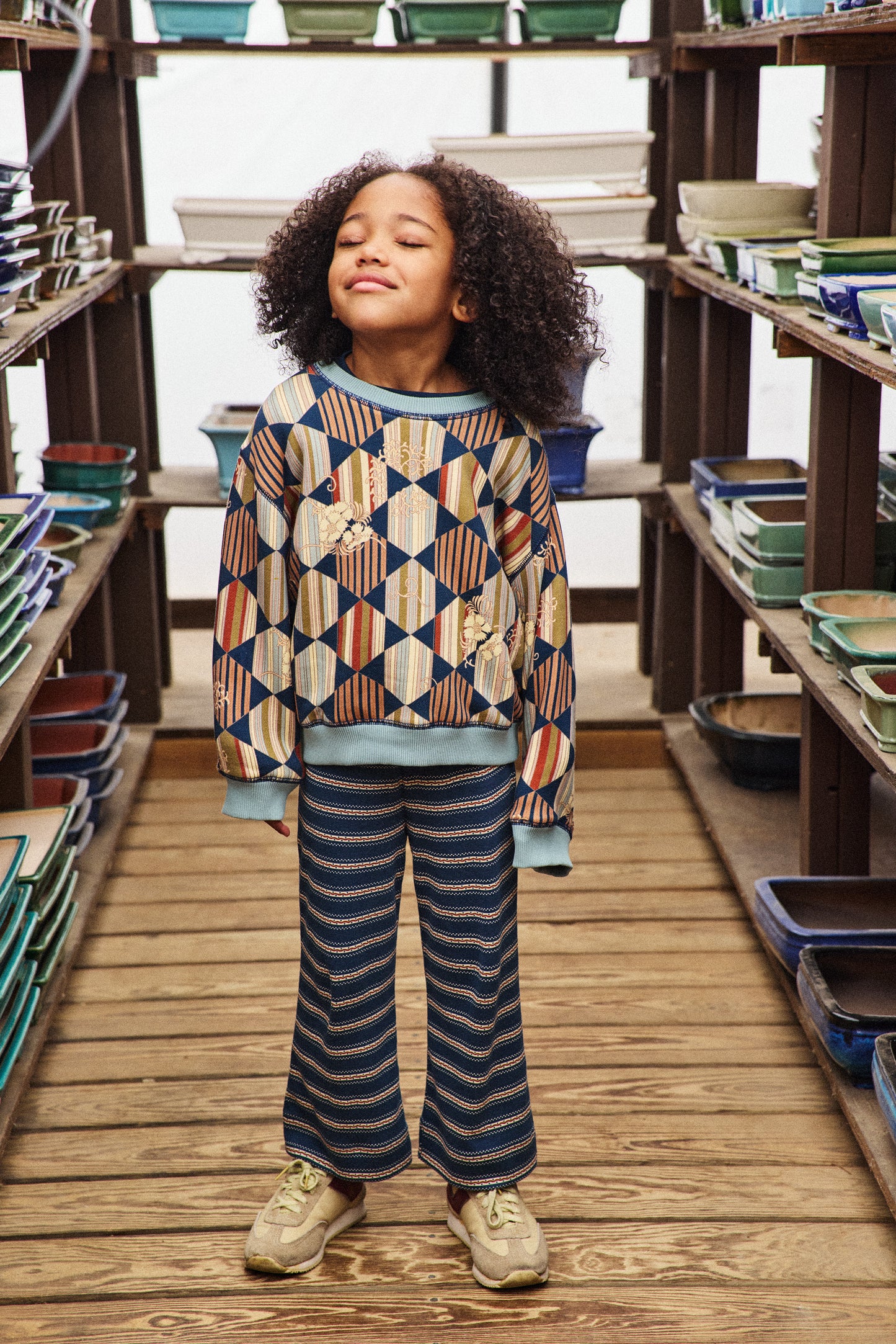 A-Pant - Marine Blue Sgraffito