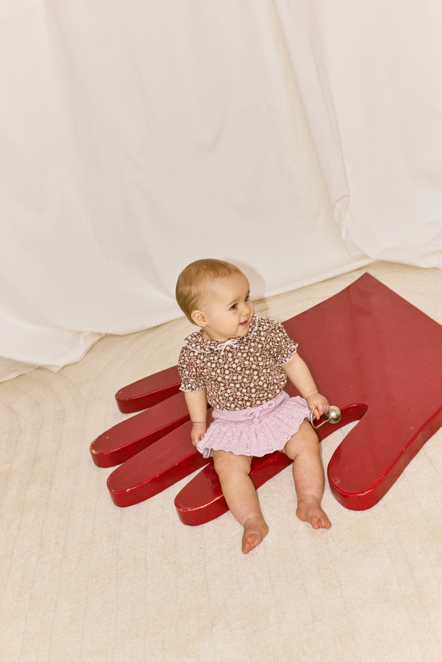 Baby Eyelet Popcorn Skating Skirt