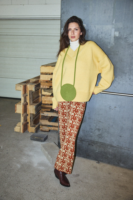 Small Moon Crochet Bag