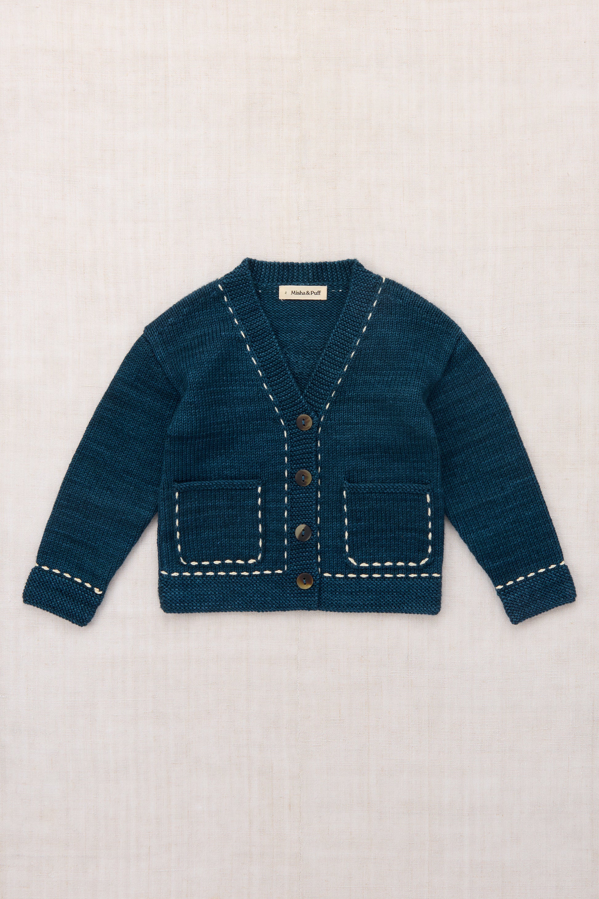 Alma Mater Cardigan - Marine Blue