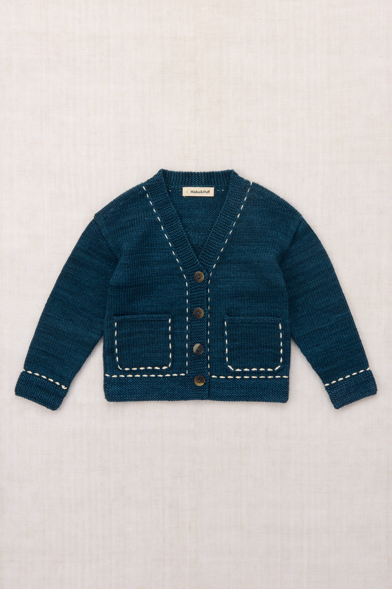 Alma Mater Cardigan - Marine Blue