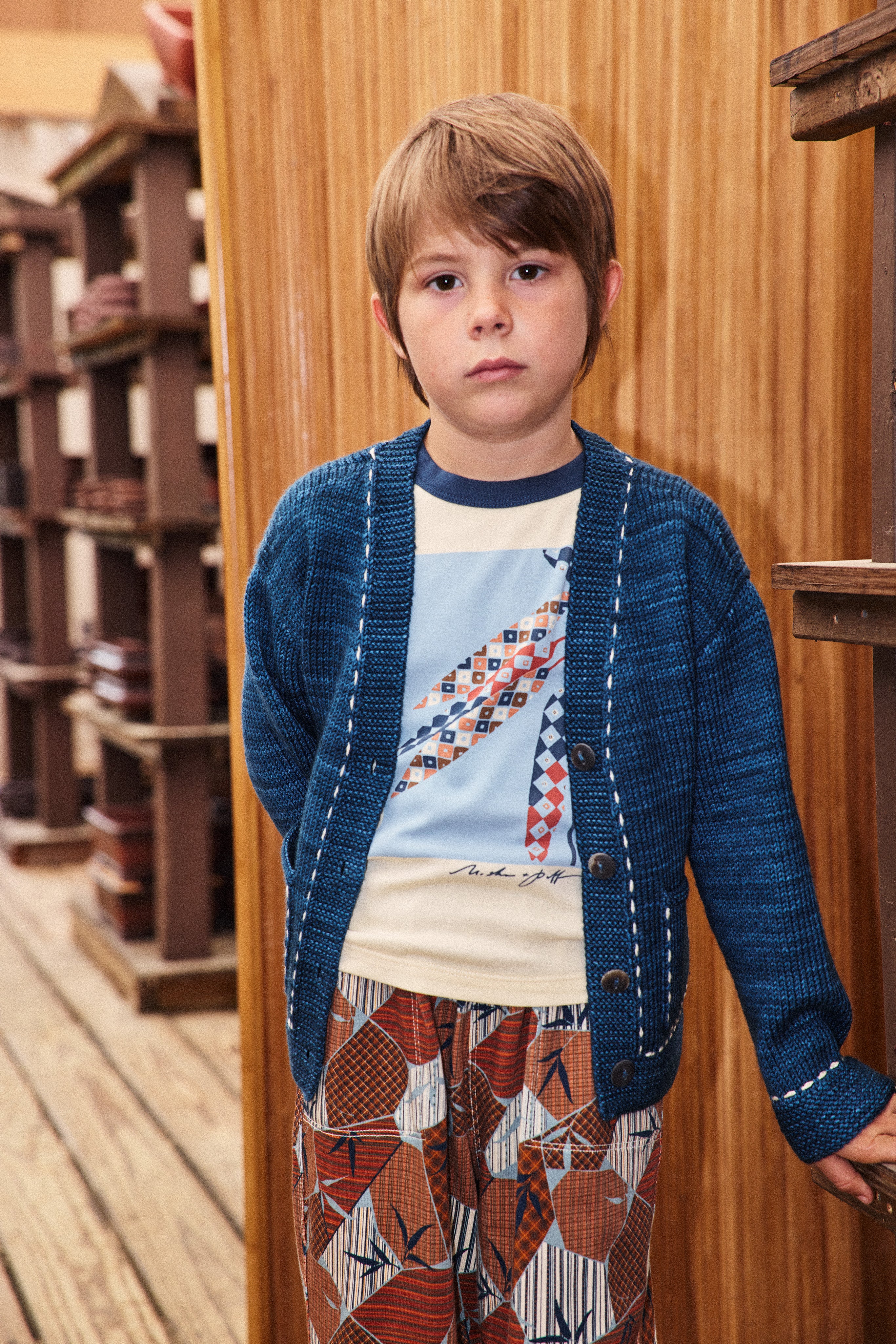 Alma Mater Cardigan - Marine Blue