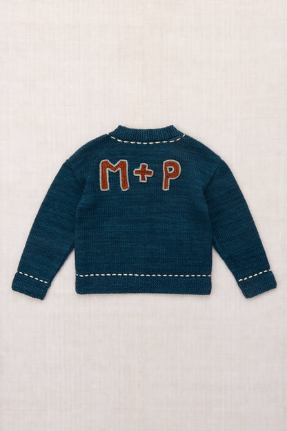 Alma Mater Cardigan - Marine Blue