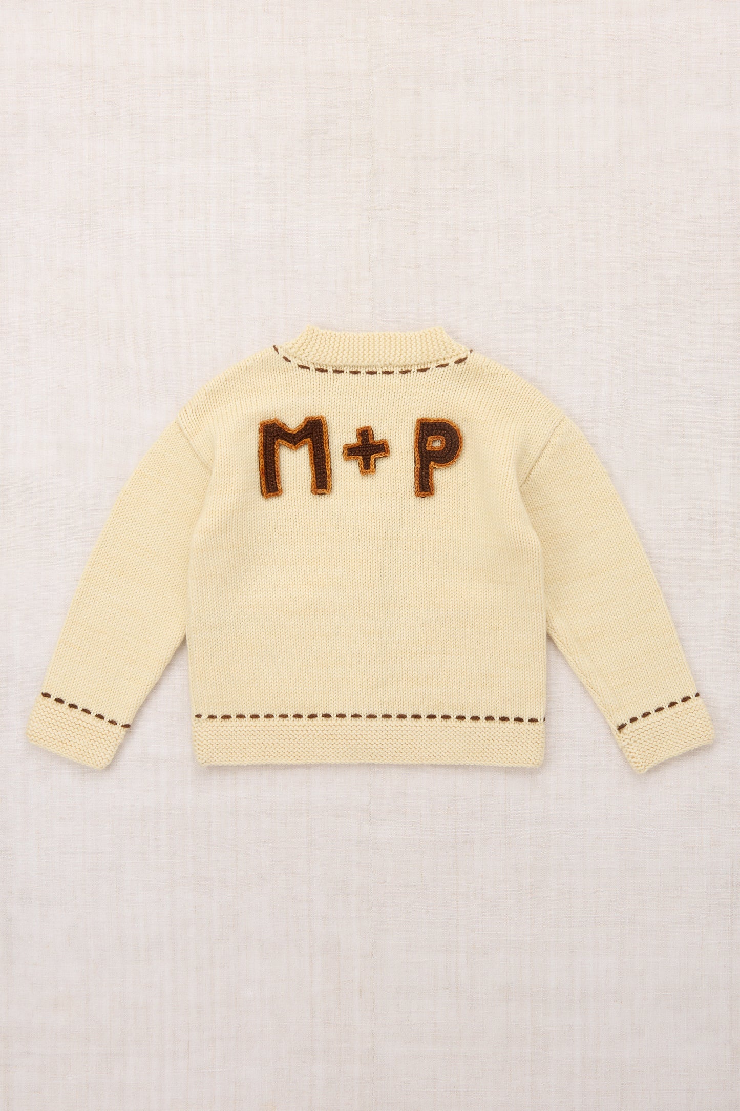 Alma Mater Cardigan - Shortbread