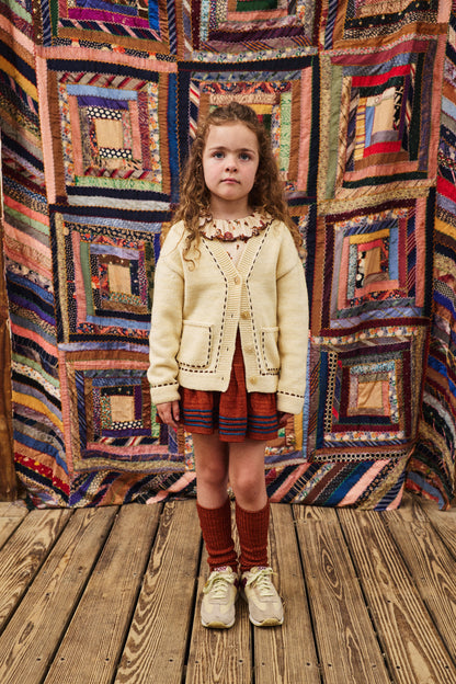 Alma Mater Cardigan - Shortbread