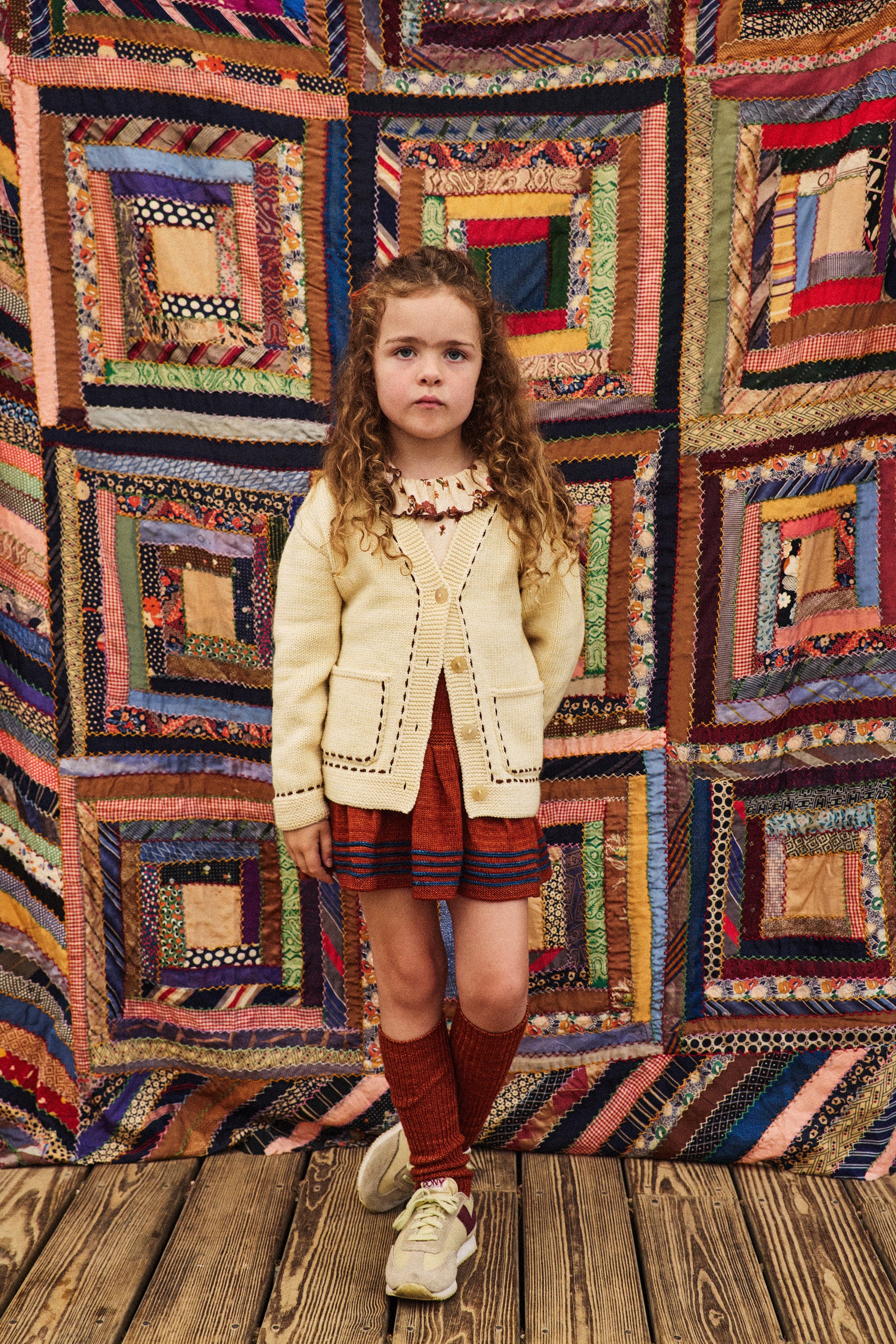 Alma Mater Cardigan - Shortbread