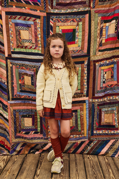 Alma Mater Cardigan - Shortbread