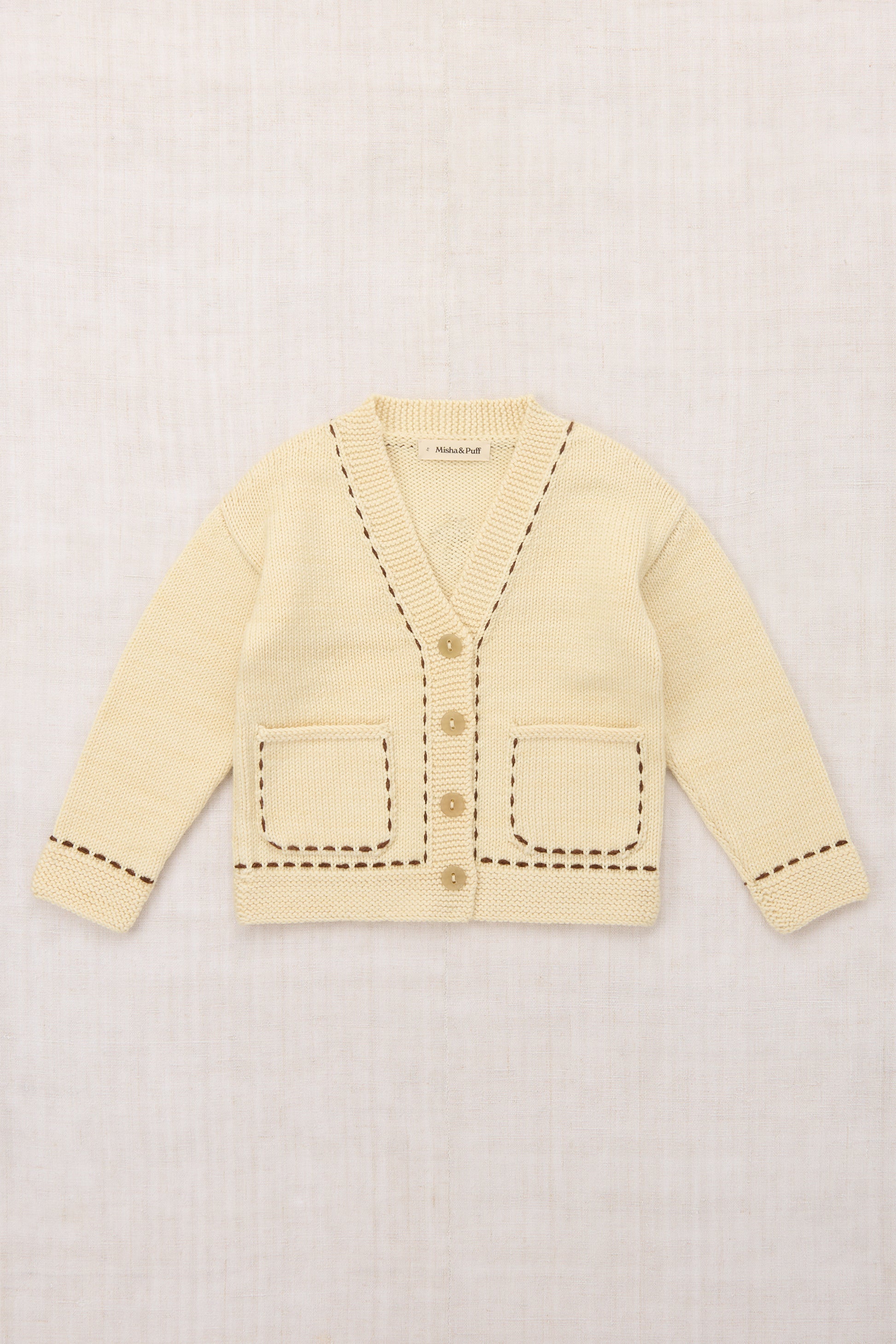 Alma Mater Cardigan - Shortbread