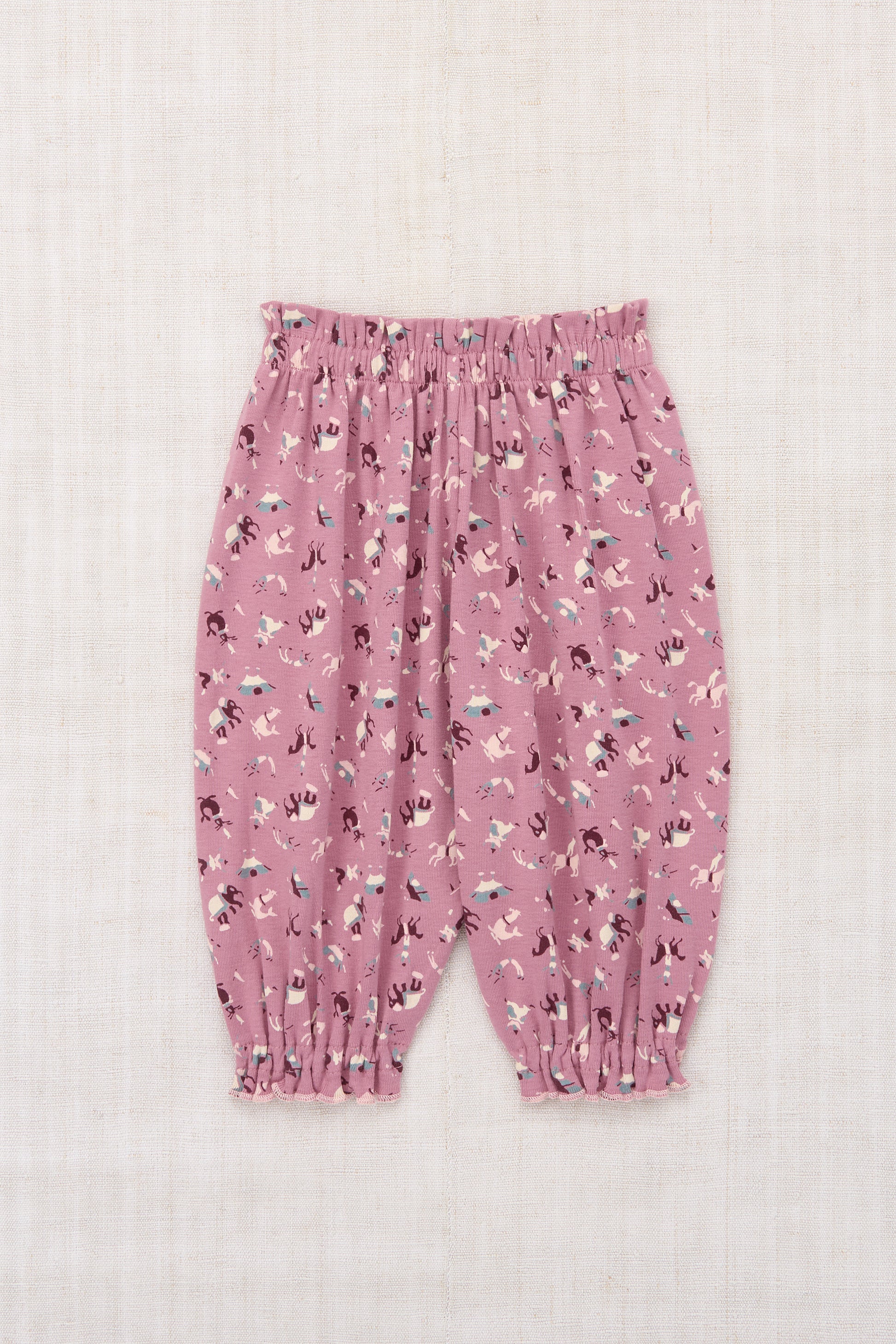 Baby Balloon Pant - Antique Rose Circus
